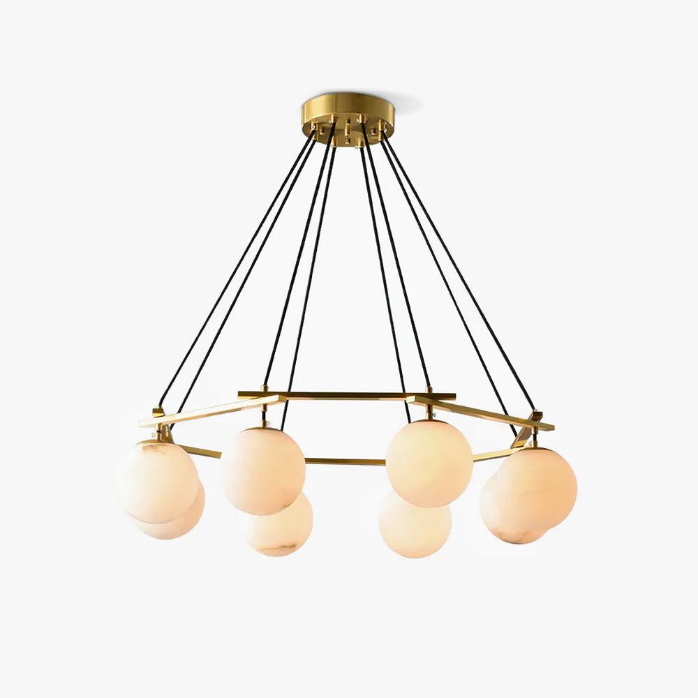 Miira Alabaster Chandelier - Cueteks