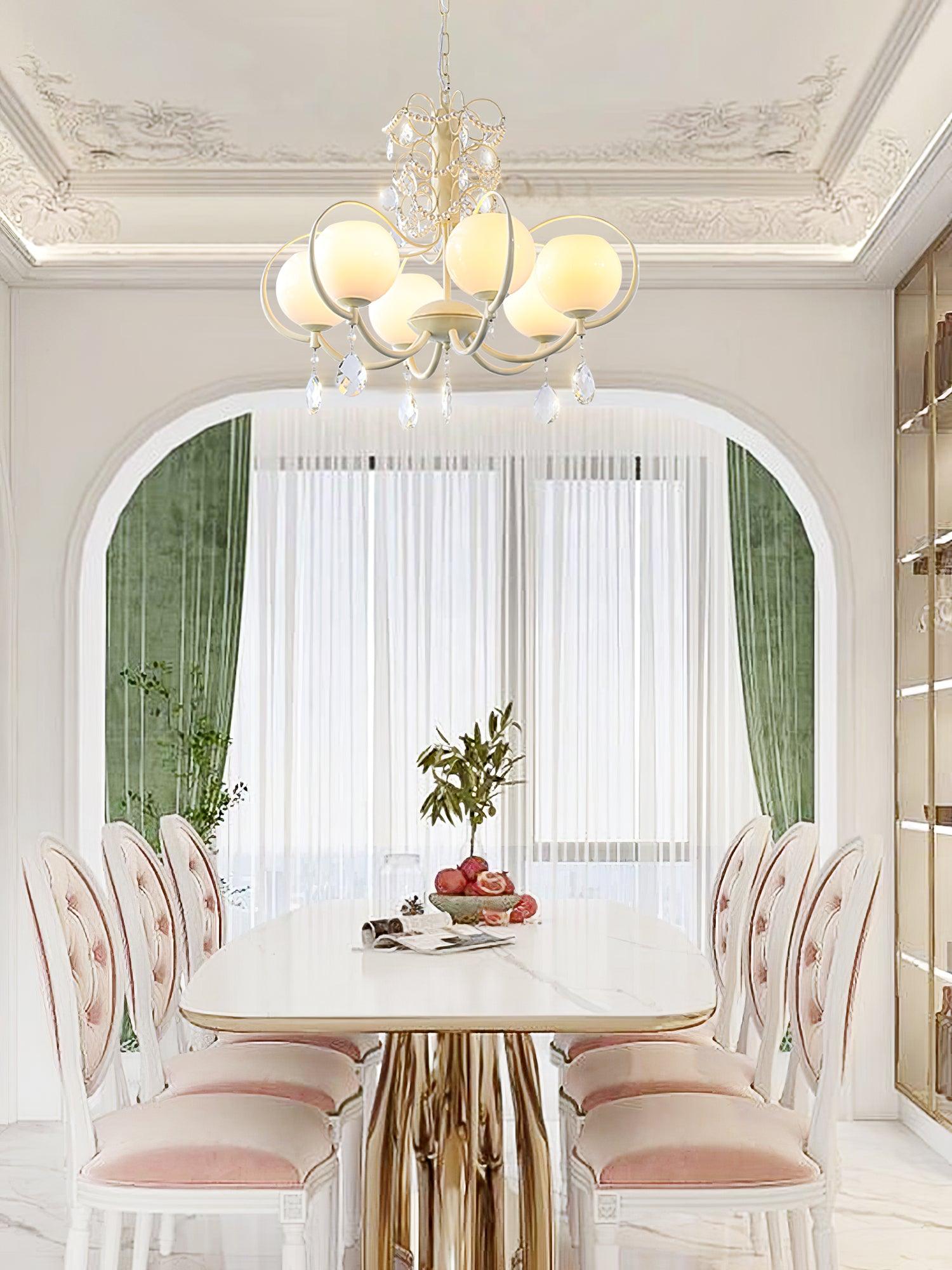 Doria Crystal Chandelier - Cueteks
