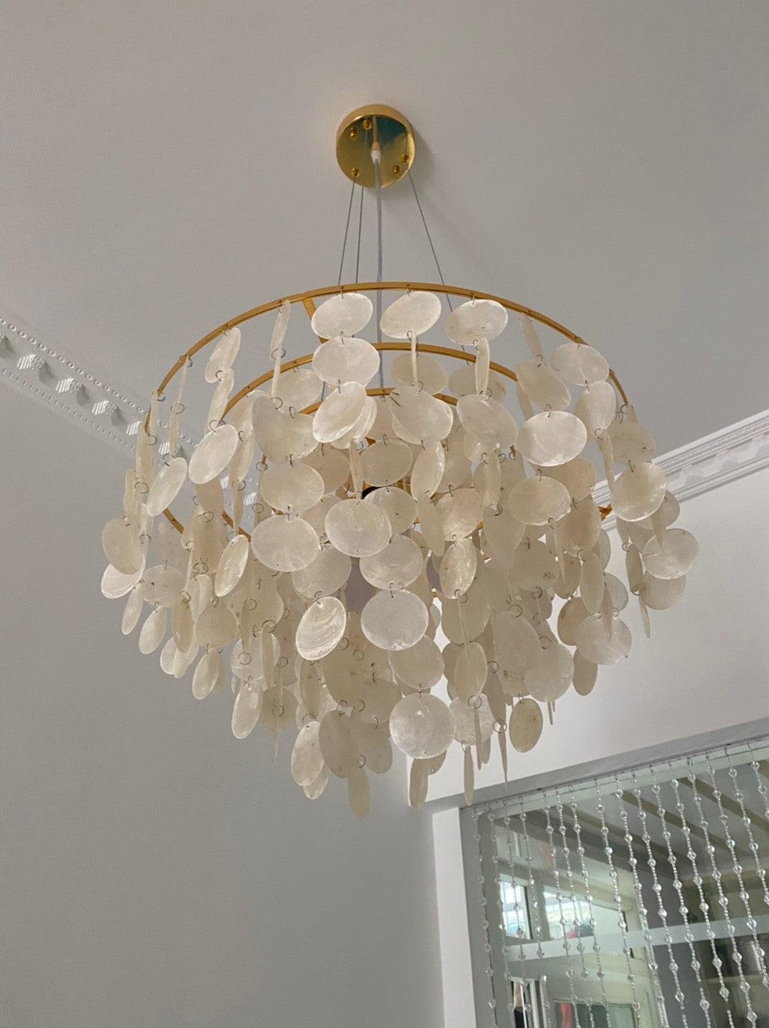 Shell Wind Chime Chandelier - Cueteks