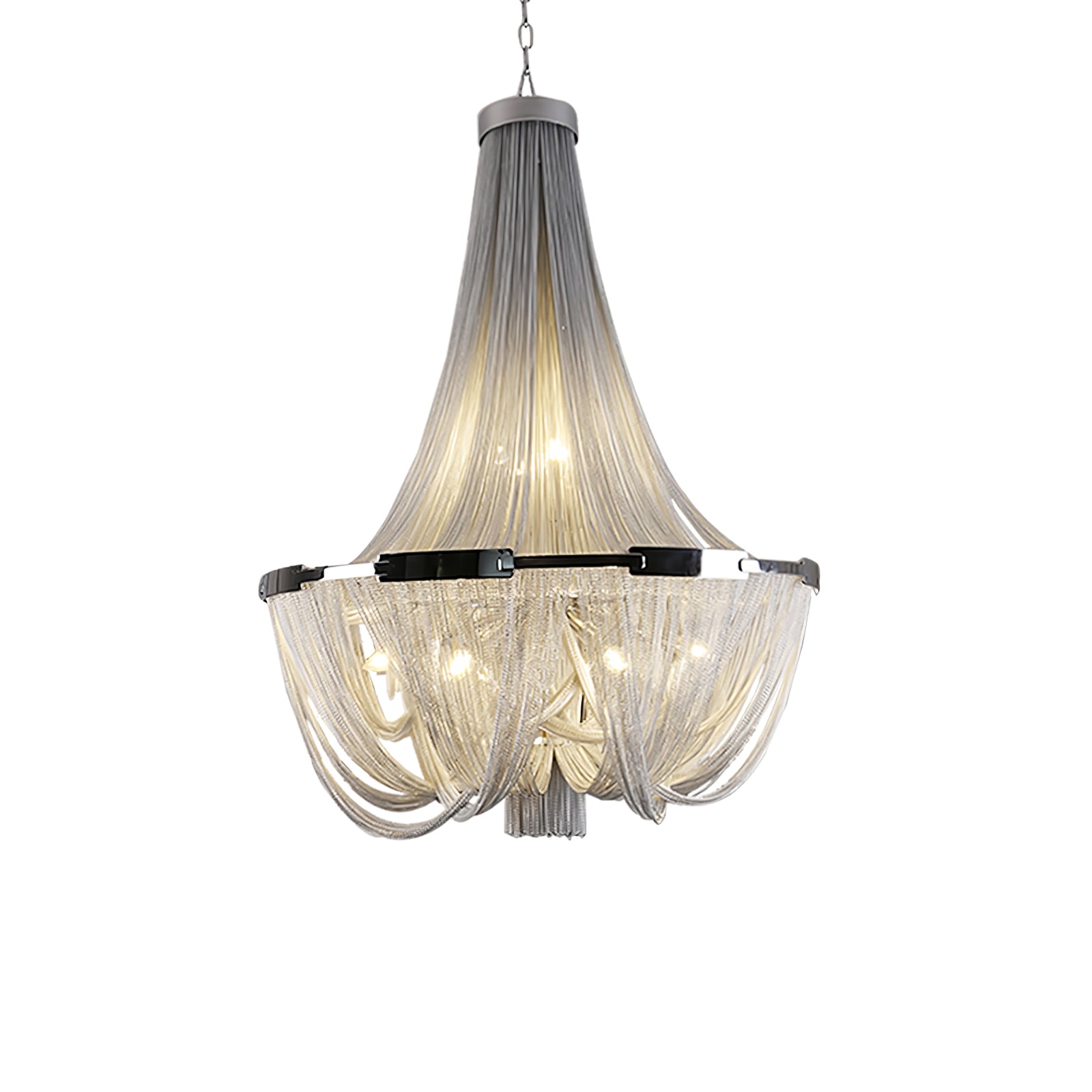 Tassel Aluminum Chain Chandelier - Cueteks