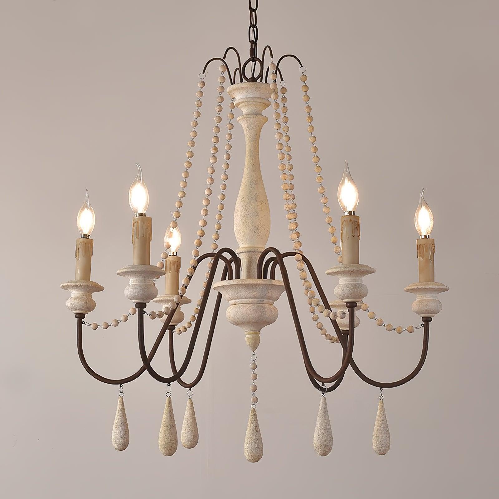 Candle Style Beaded Chandelier - Cueteks