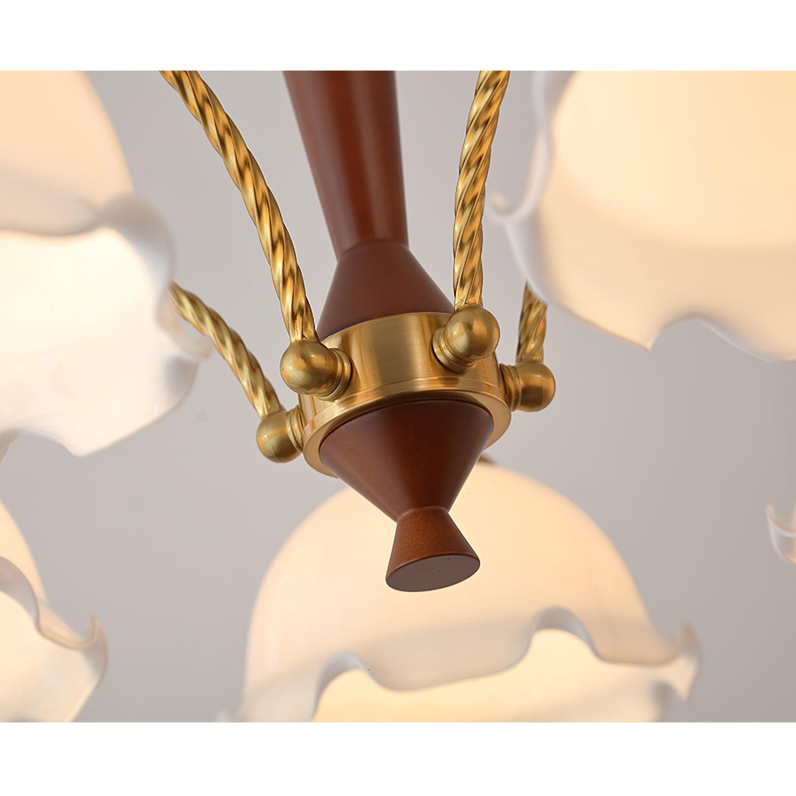 Milky Flower Chandelier - Cueteks