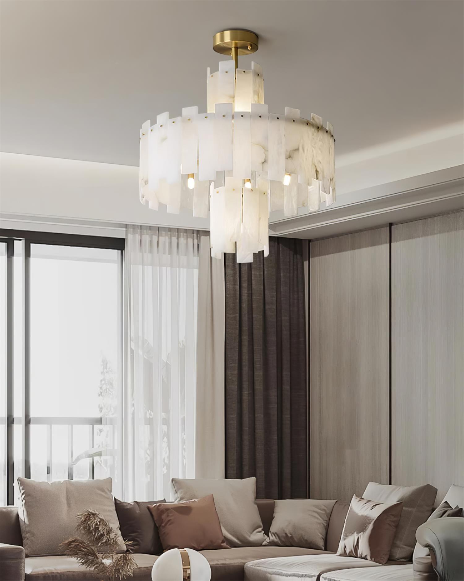 Regina Alabaster Chandelier - Cueteks