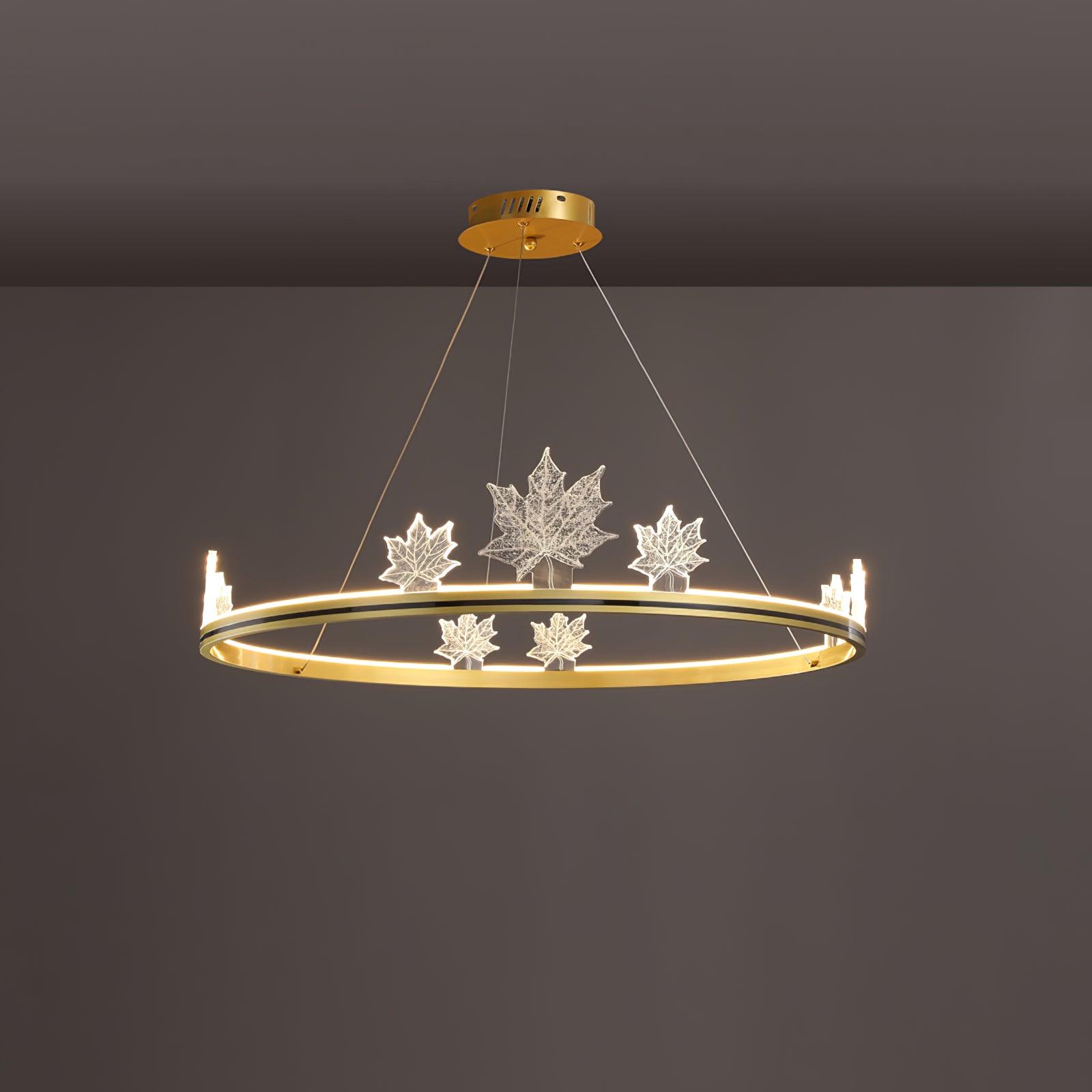 Ion Leaf Chandelier - Cueteks