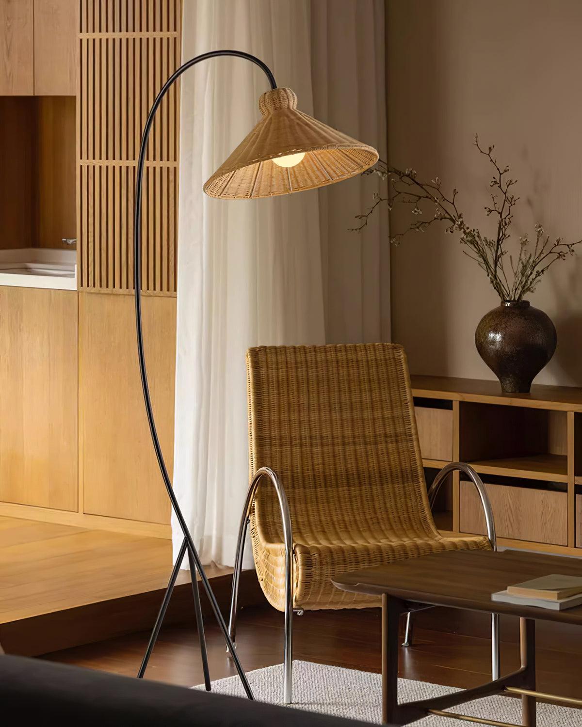 Tana Woven Floor Lamp - Cueteks