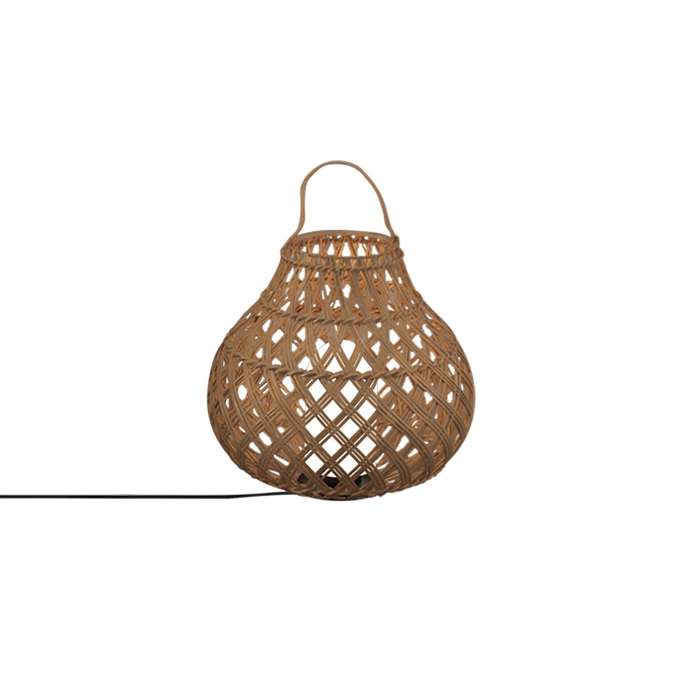 Woven Sphere Solar Lantern Outdoor Lamp - Cueteks