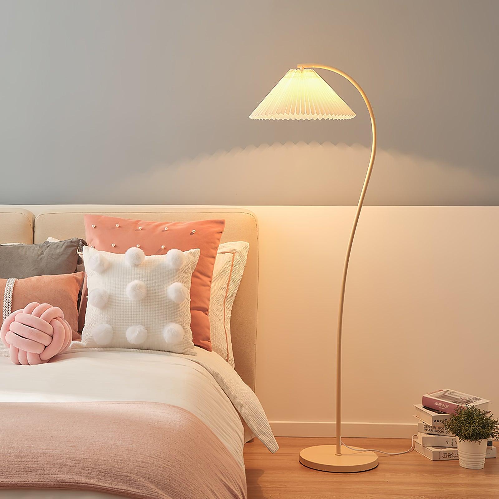 Crescini Pleated Floor Lamp - Cueteks