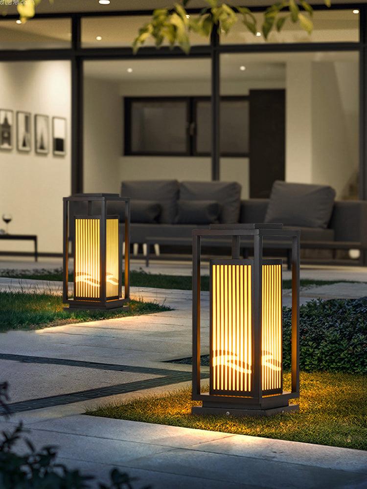 Modern Square Cage Garden Light - Cueteks