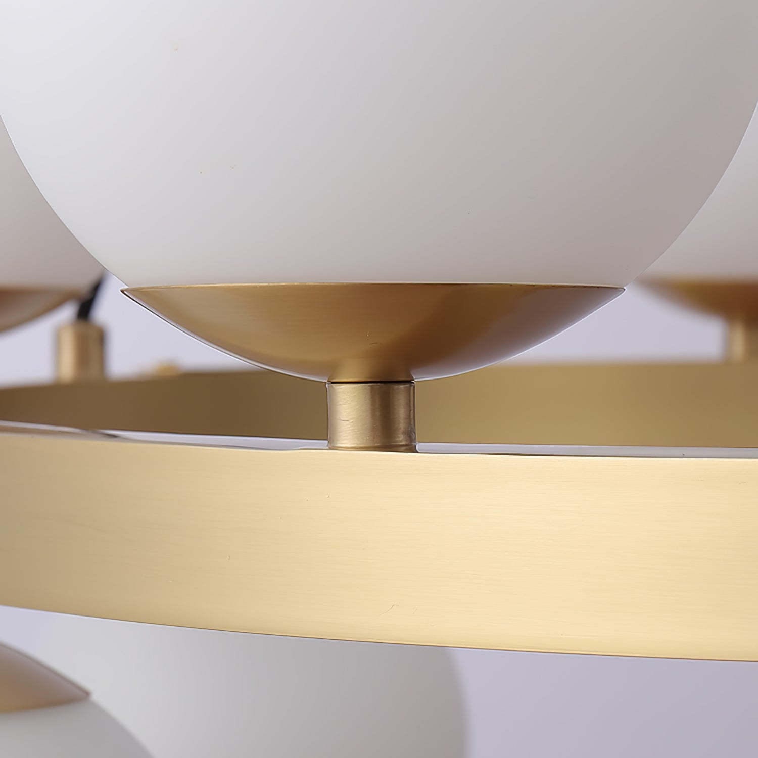 Bubbles Brass Ring Chandelier - Cueteks