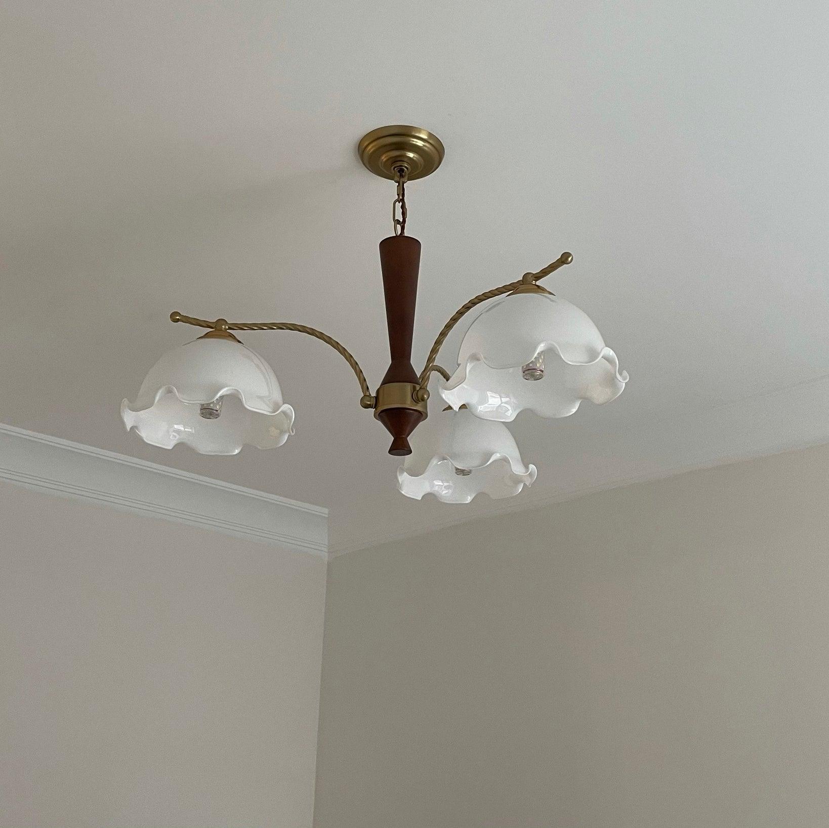 Milky Flower Chandelier - Cueteks
