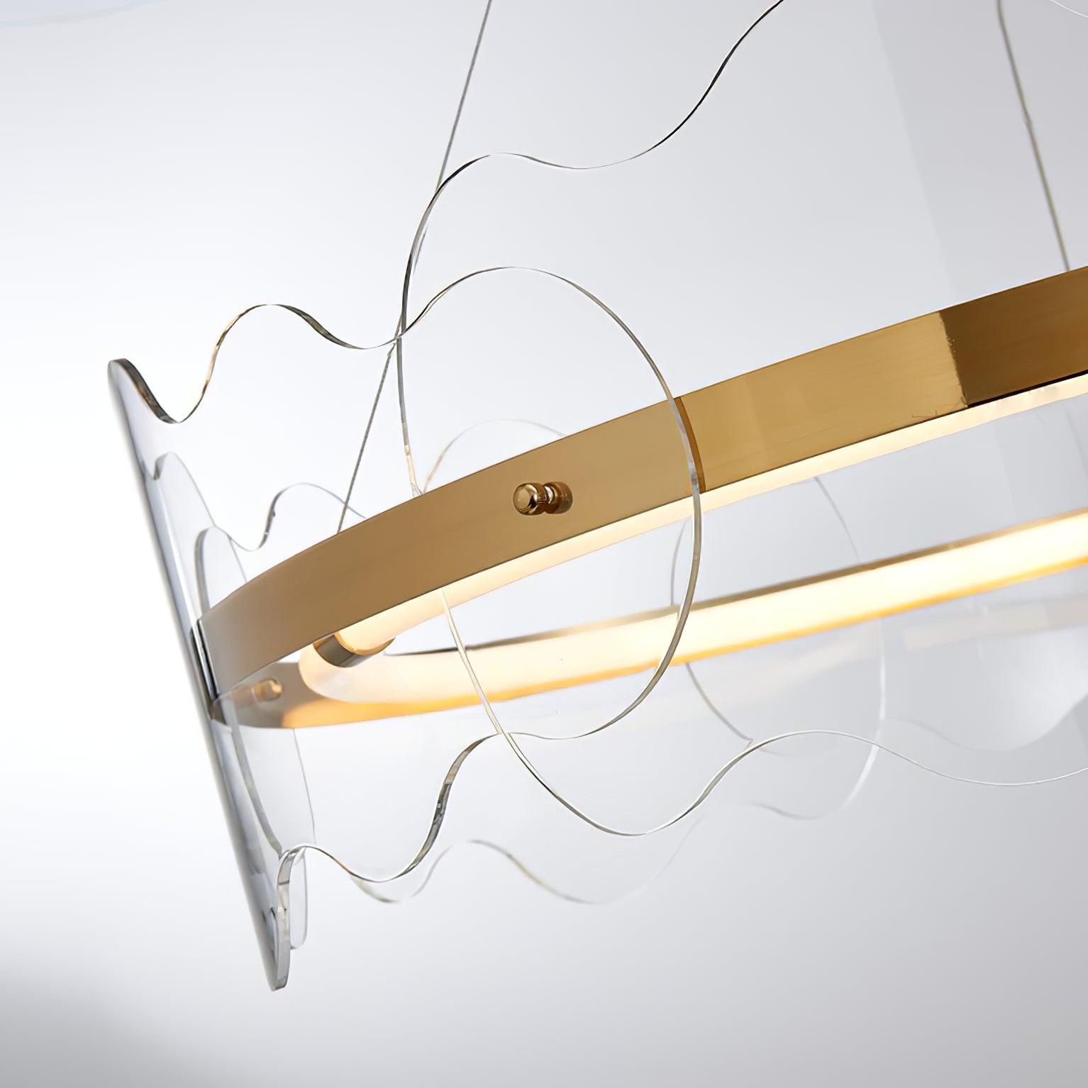 Acrylic Wave Chandelier - Cueteks