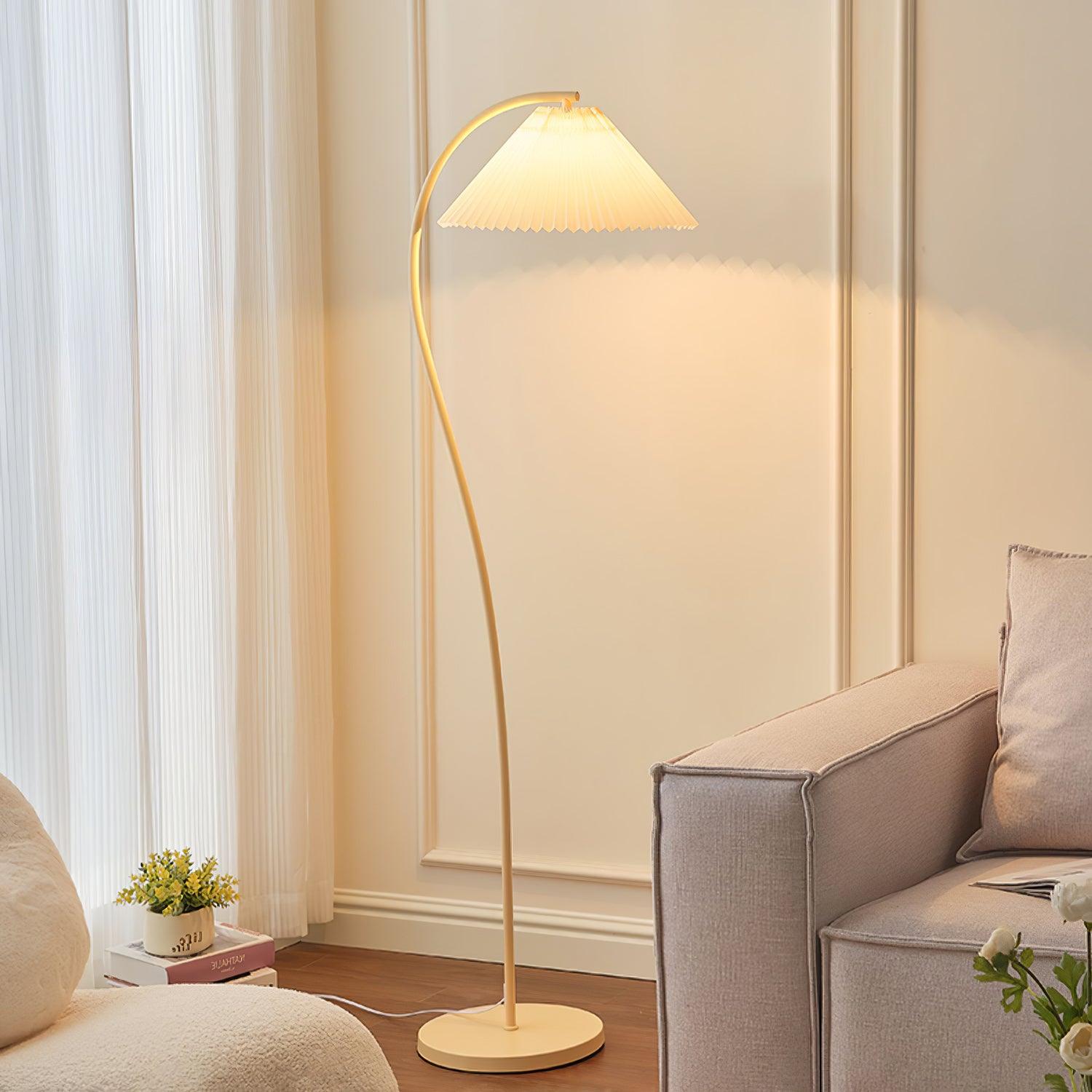 Crescini Pleated Floor Lamp - Cueteks