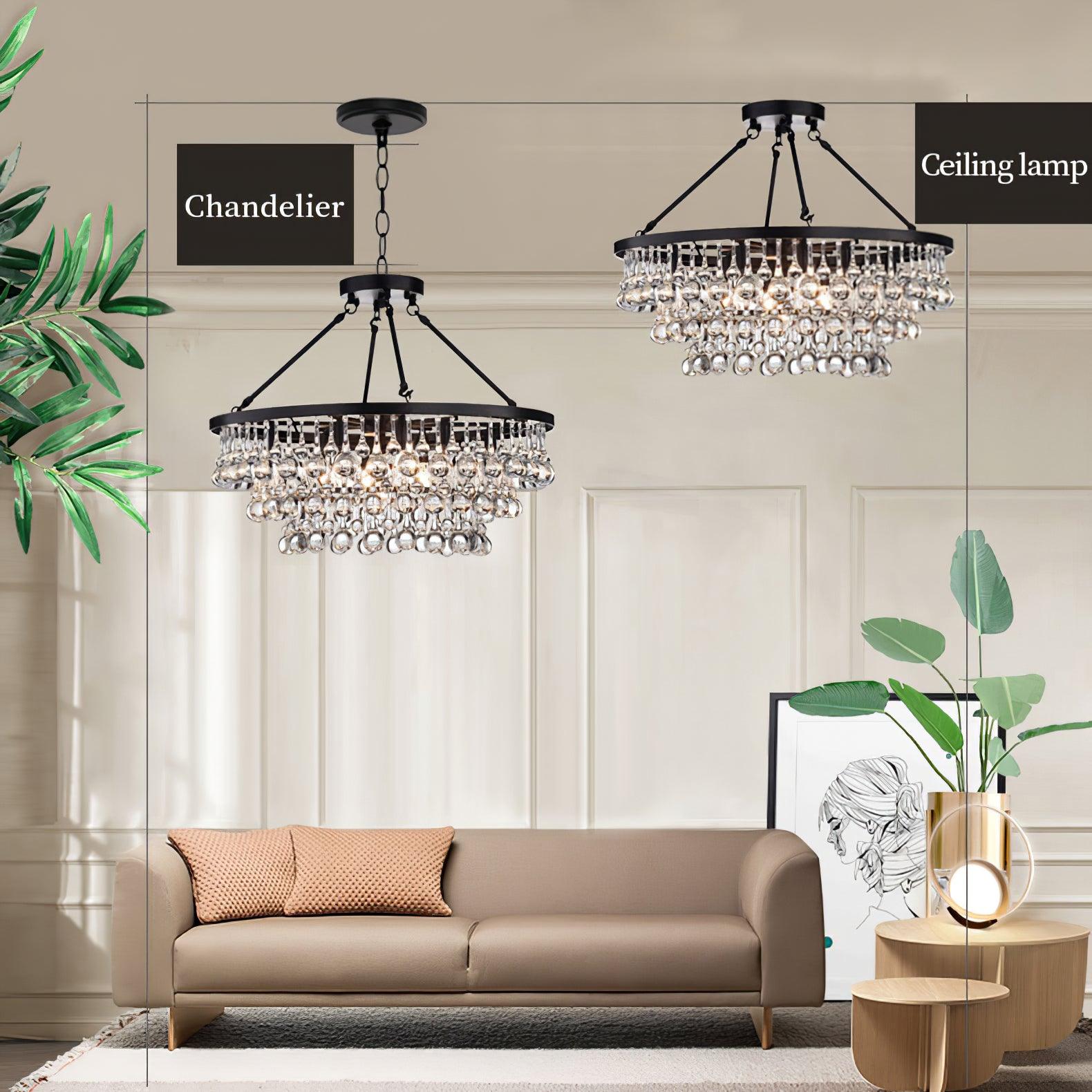 Unique Tiered Crystal Chandelier - Cueteks