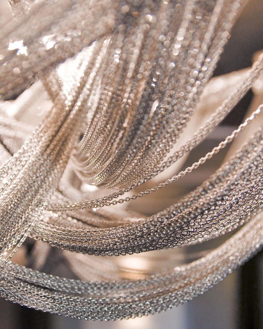 Tassel Aluminum Chain Chandelier - Cueteks