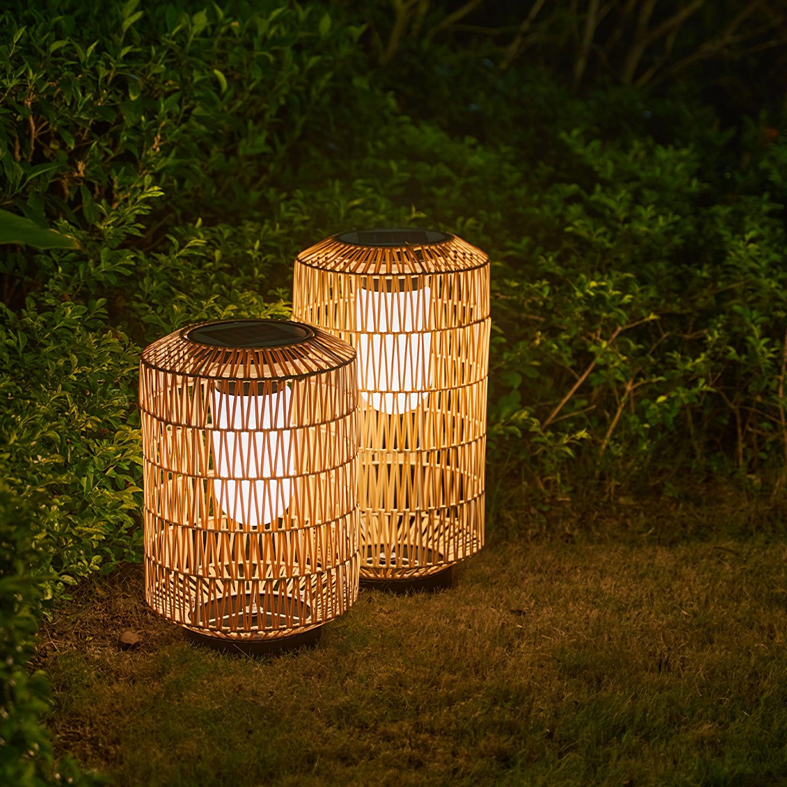 Woven Rattan Outdoor Lamp - Cueteks