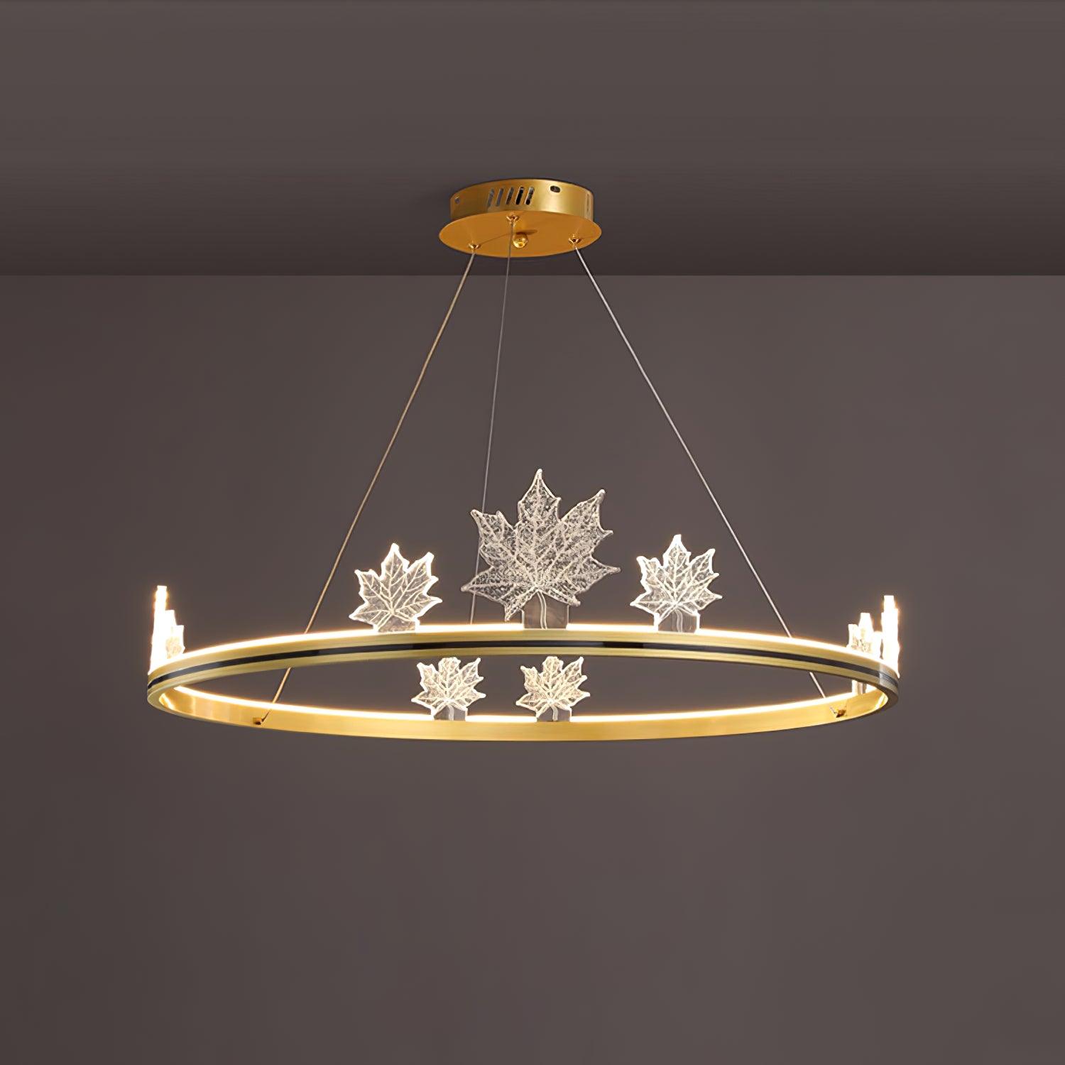 Ion Leaf Chandelier - Cueteks