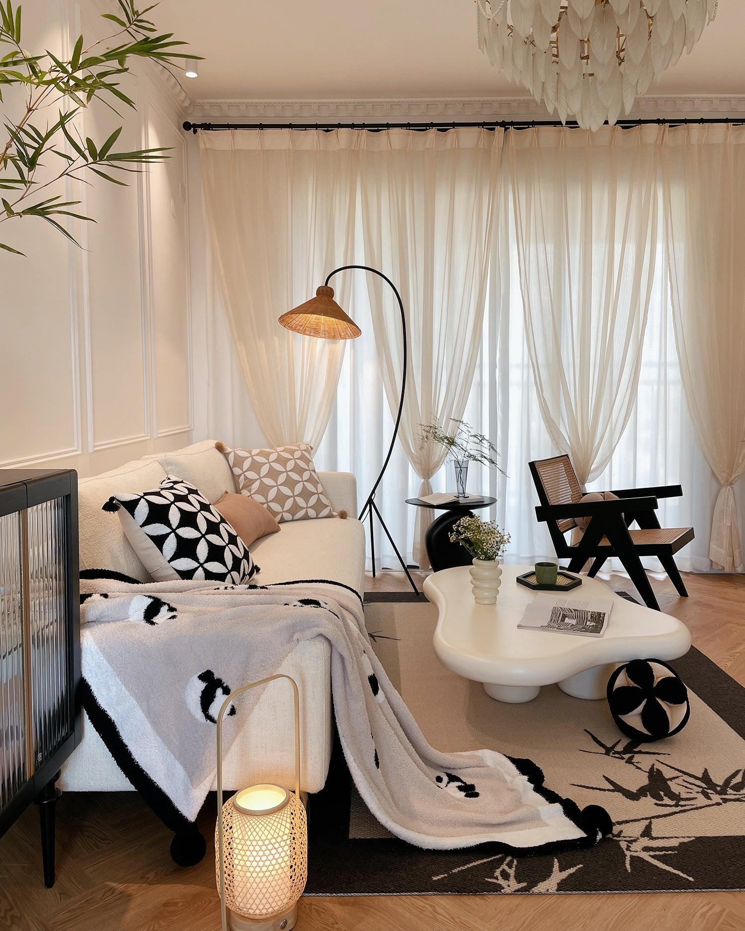 Tana Woven Floor Lamp - Cueteks