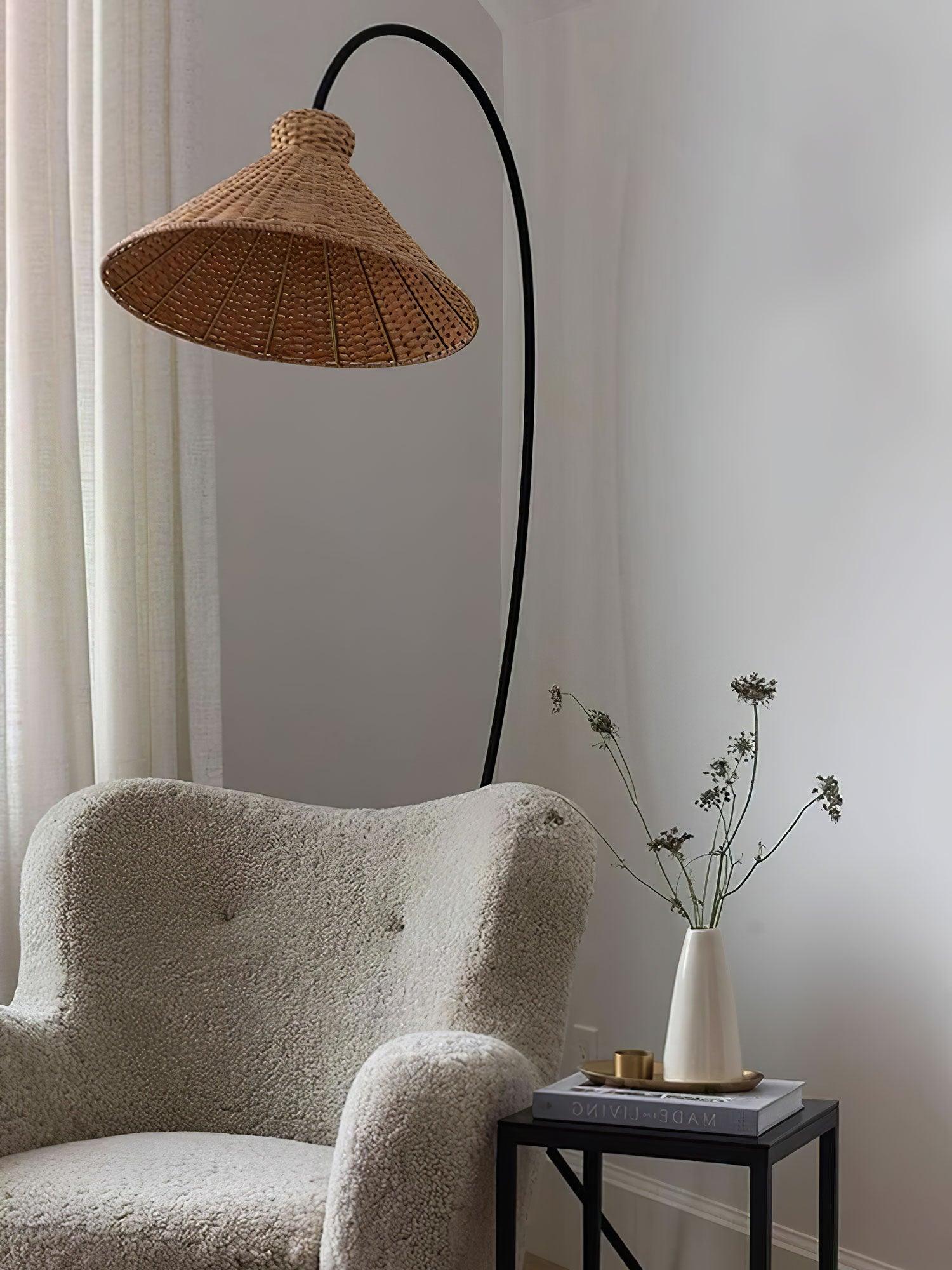 Tana Woven Floor Lamp - Cueteks