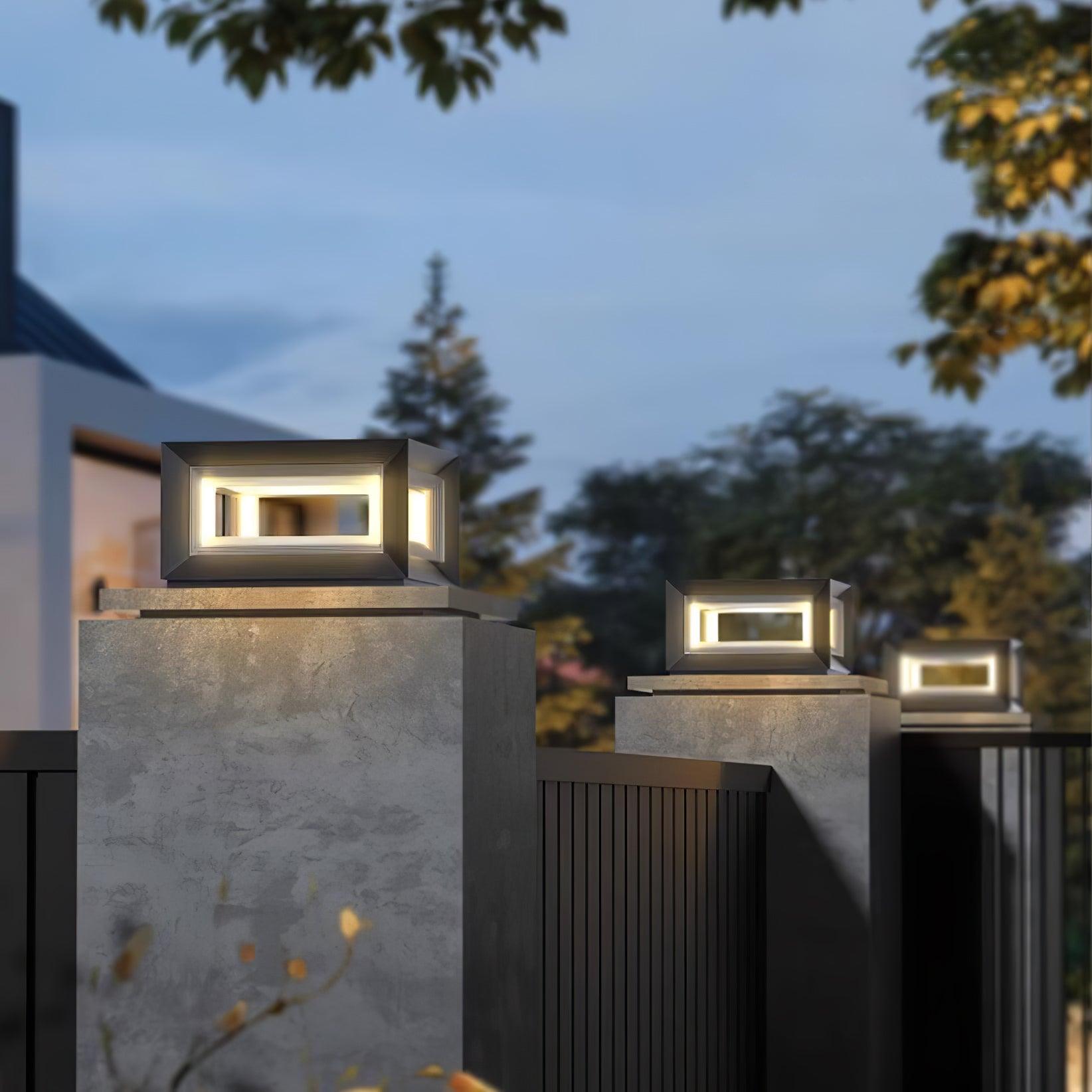 Light Cube Outdoor Post Light - Cueteks