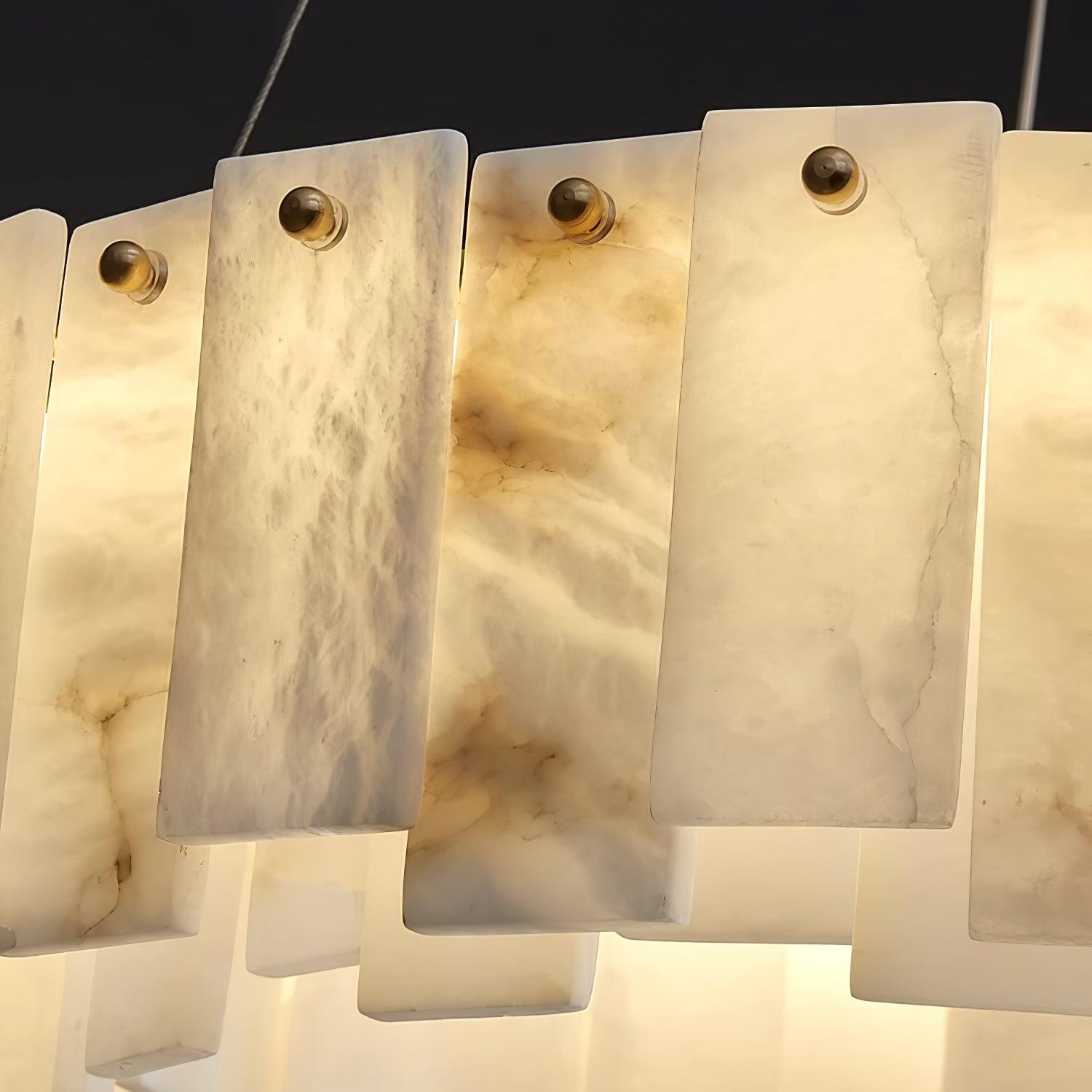Celestial Alabaster Round Chandelier - Cueteks