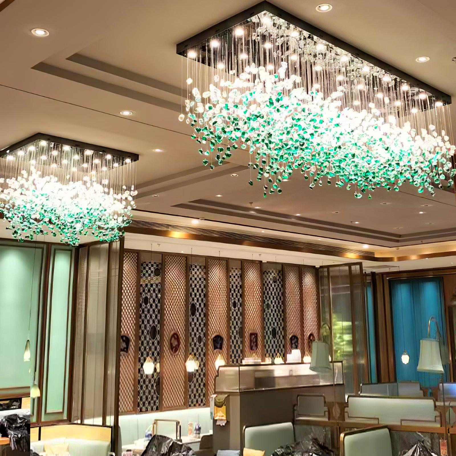 Multicolor Crystal Stone Chandelier - Cueteks