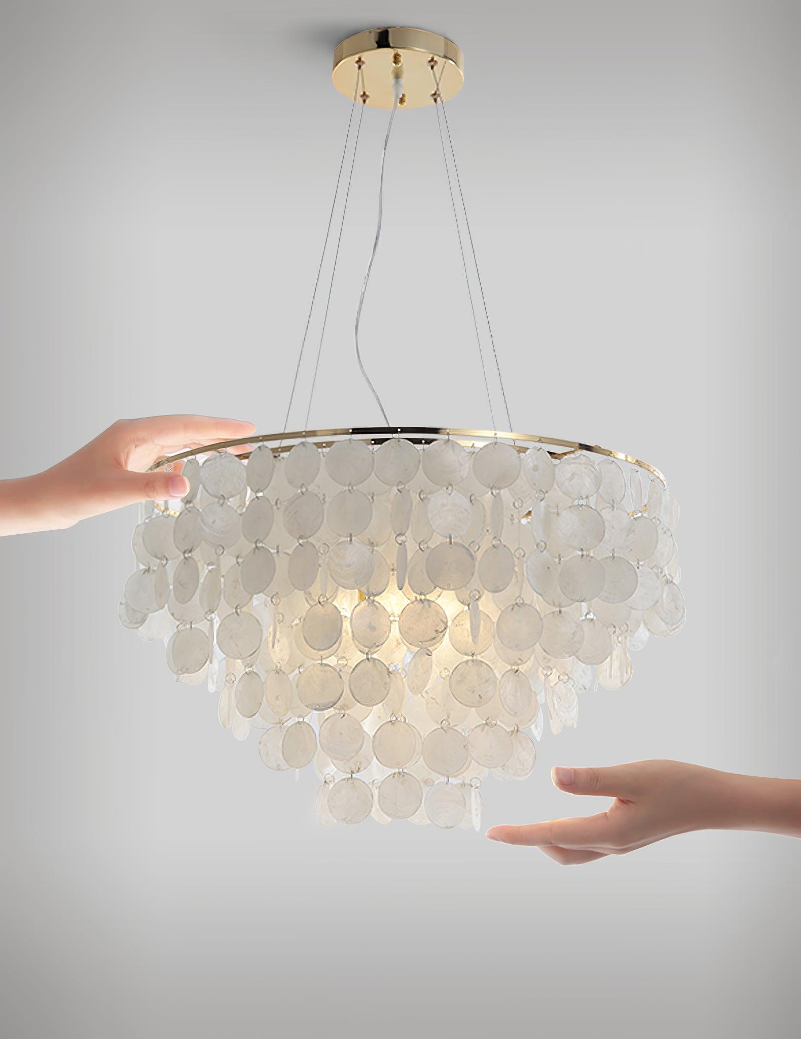 Shell Wind Chime Chandelier - Cueteks
