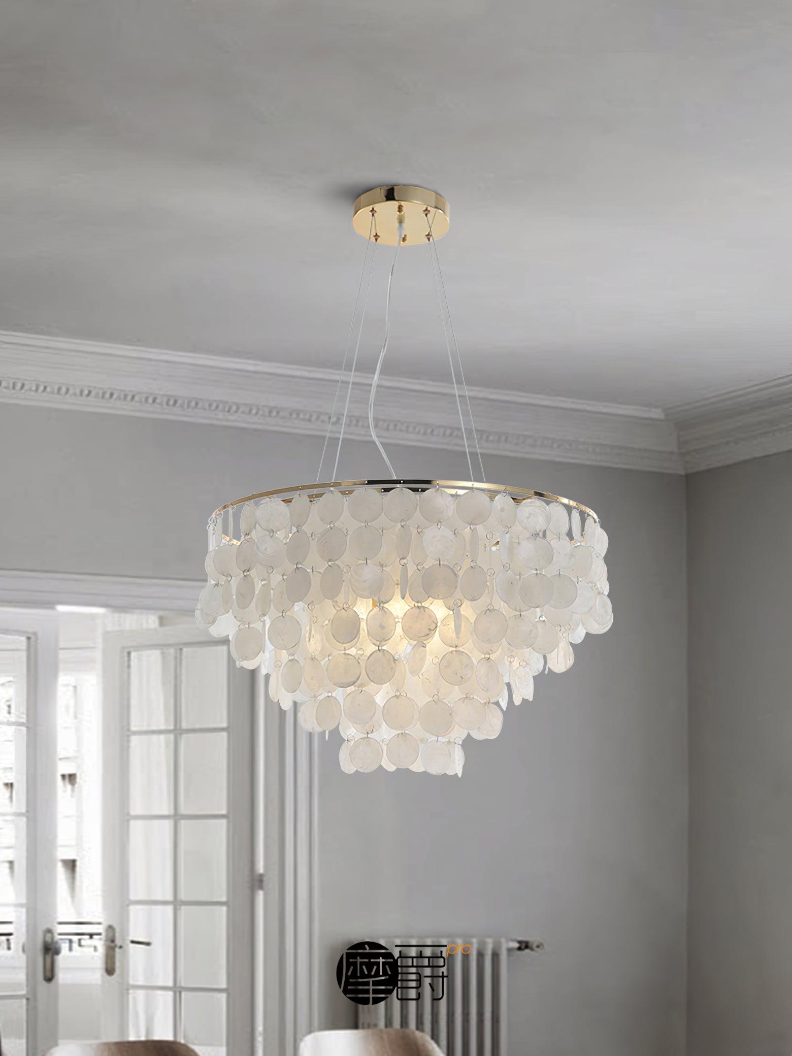 Shell Wind Chime Chandelier - Cueteks