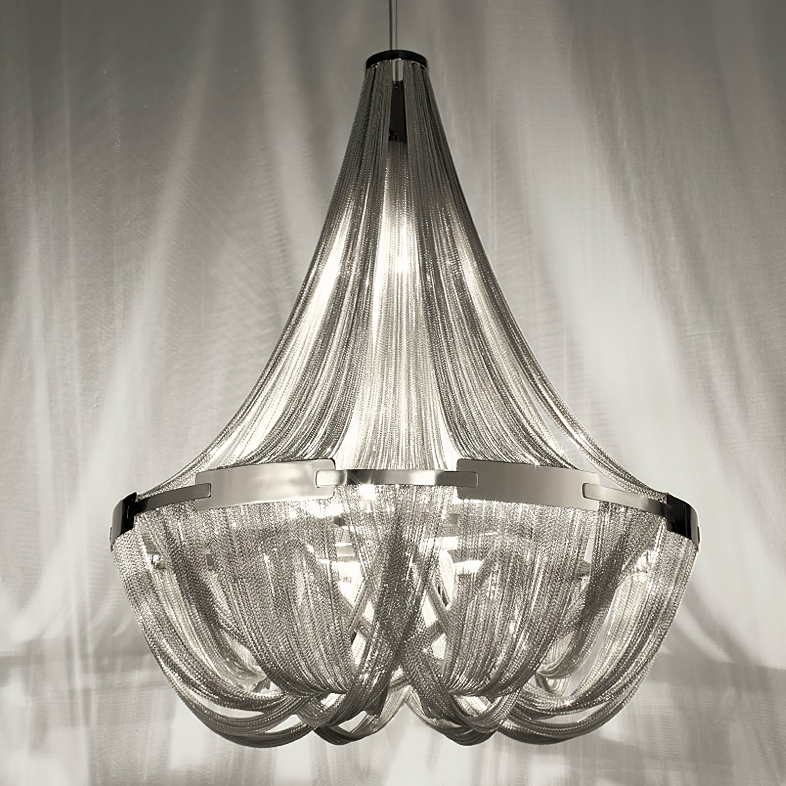 Tassel Aluminum Chain Chandelier - Cueteks