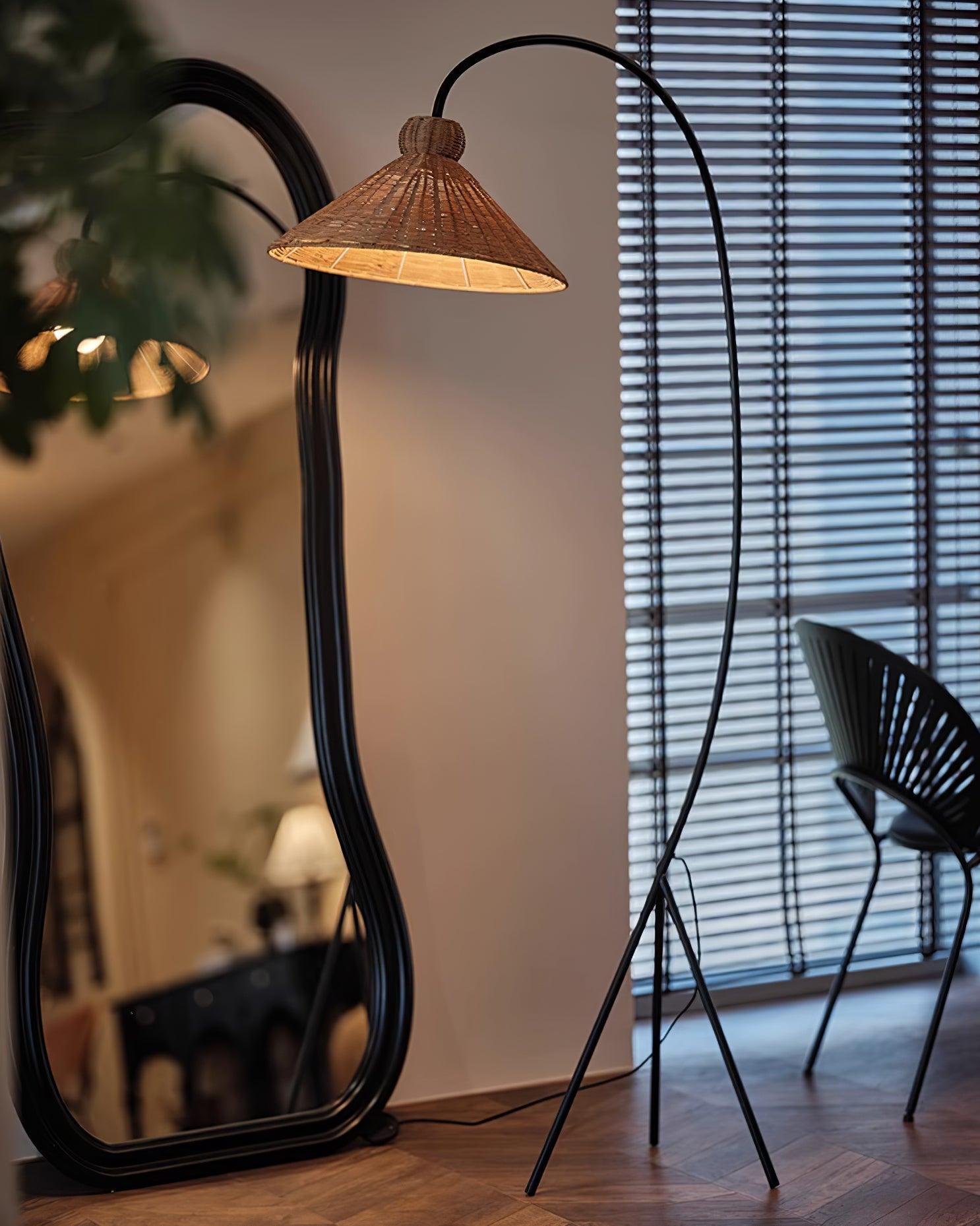 Tana Woven Floor Lamp - Cueteks