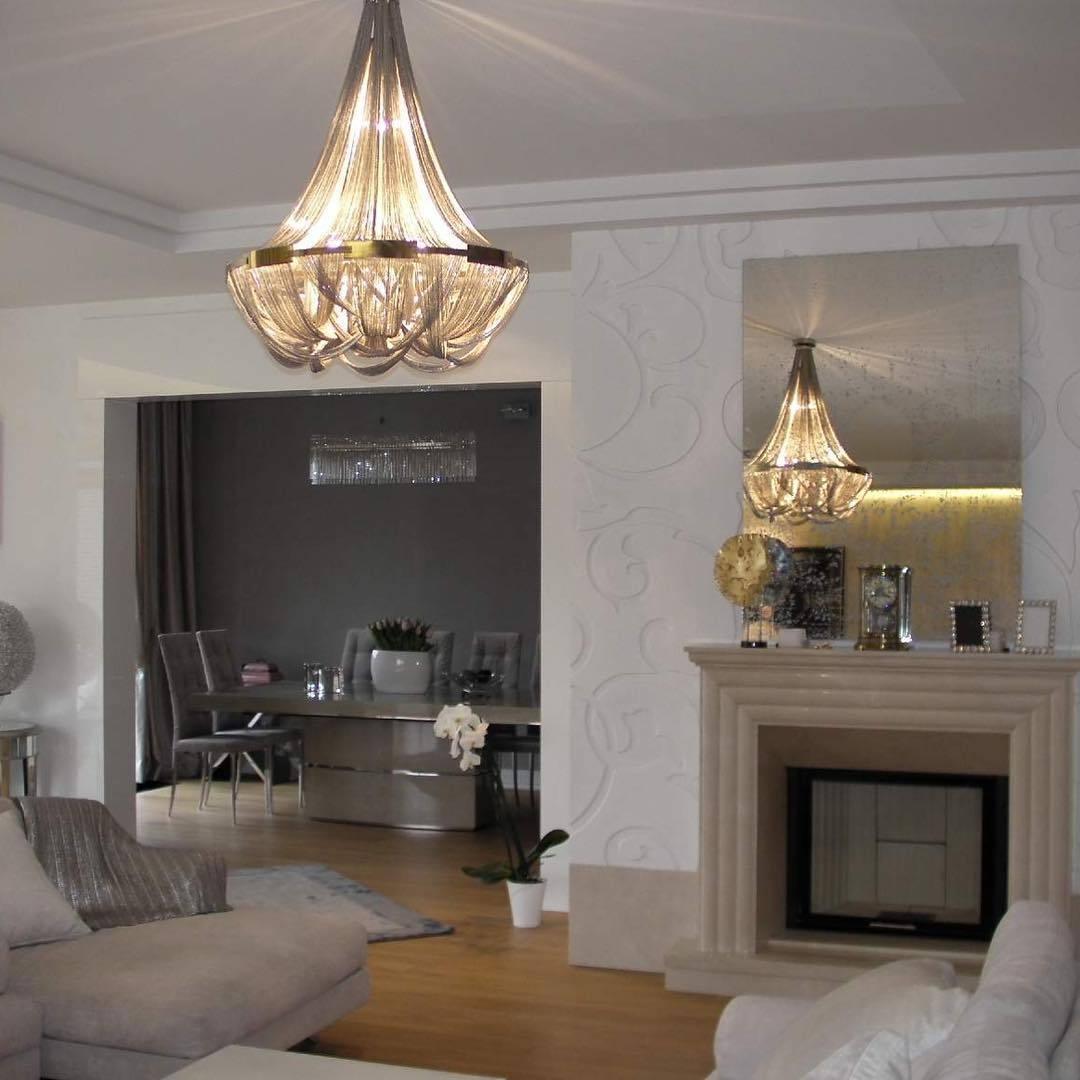Tassel Aluminum Chain Chandelier - Cueteks