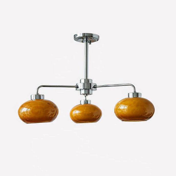 Oval Persimmon Chandelier - Cueteks