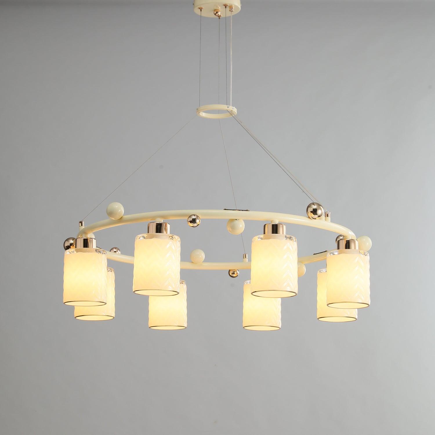 Ring Glass Cup Chandelier - Cueteks