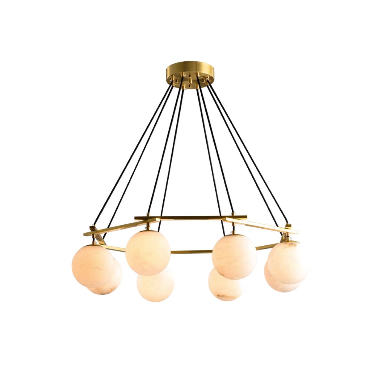 Miira Alabaster Chandelier - Cueteks