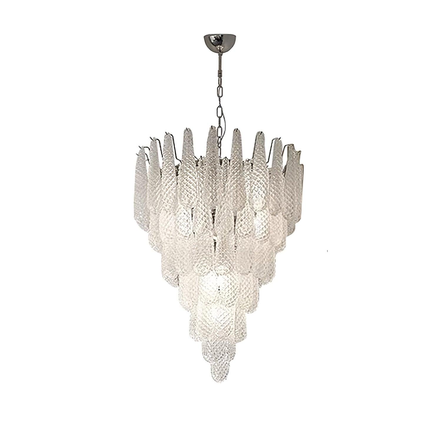 Grid Glass Waterfall Chandelier - Cueteks