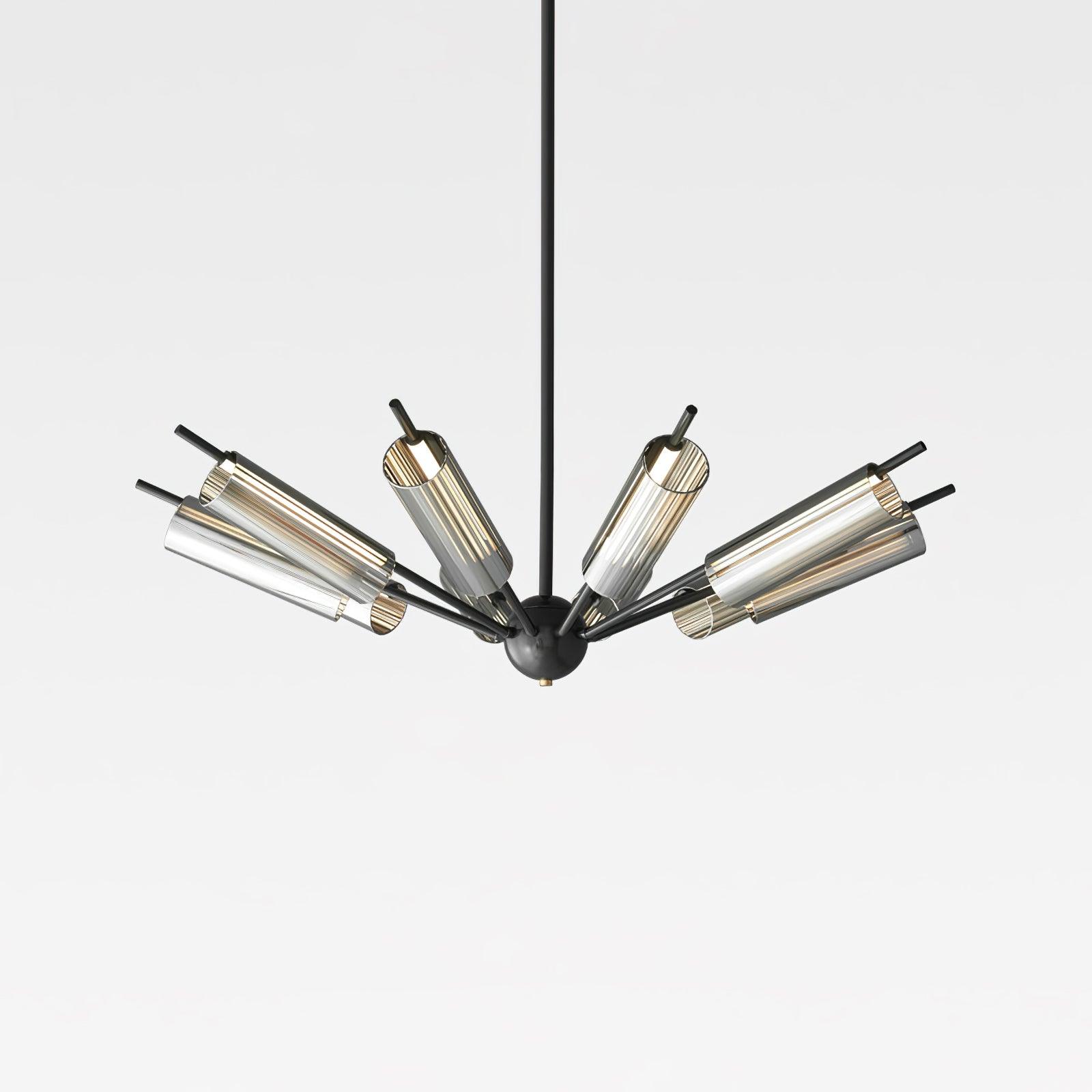 Sputnik Brass Chandelier - Cueteks