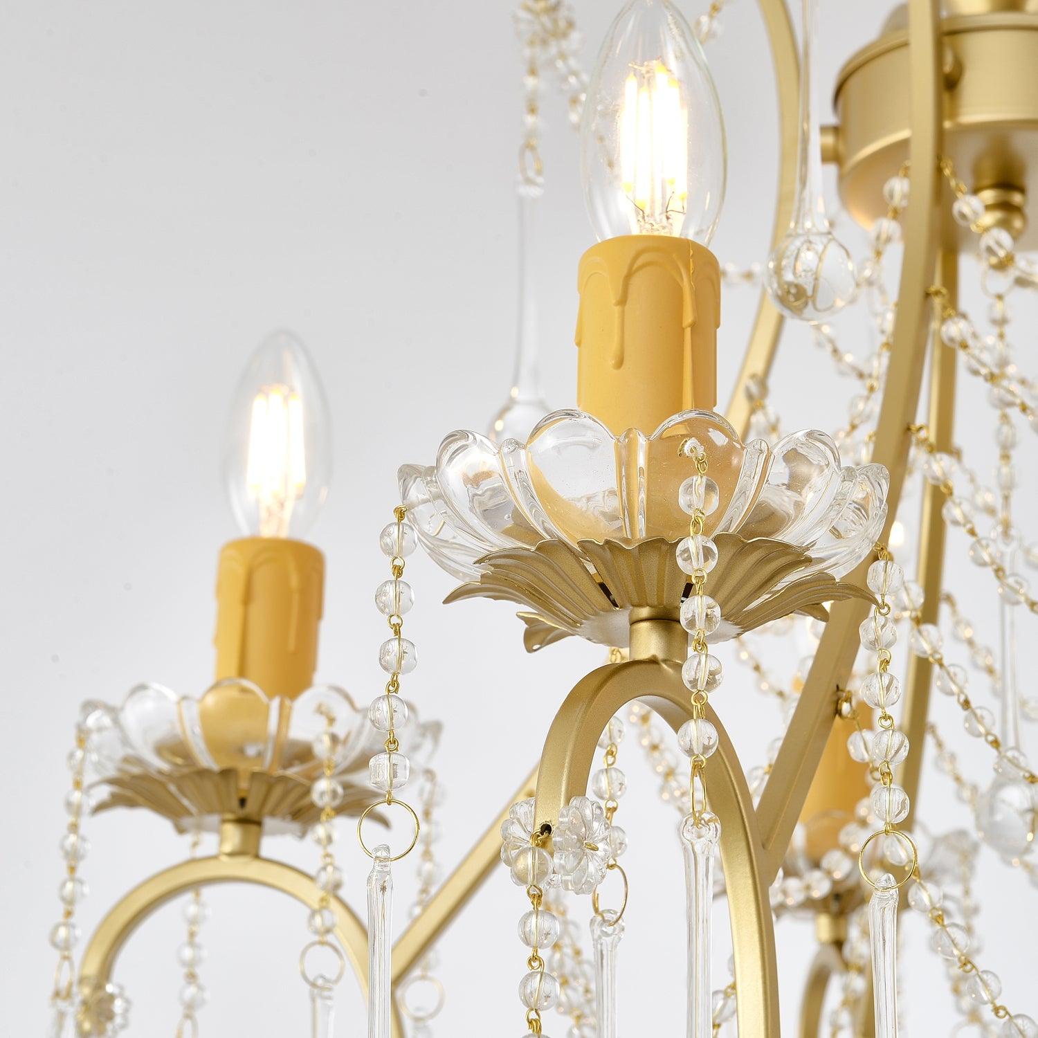 Crystal Birdcage Chandelier - Cueteks