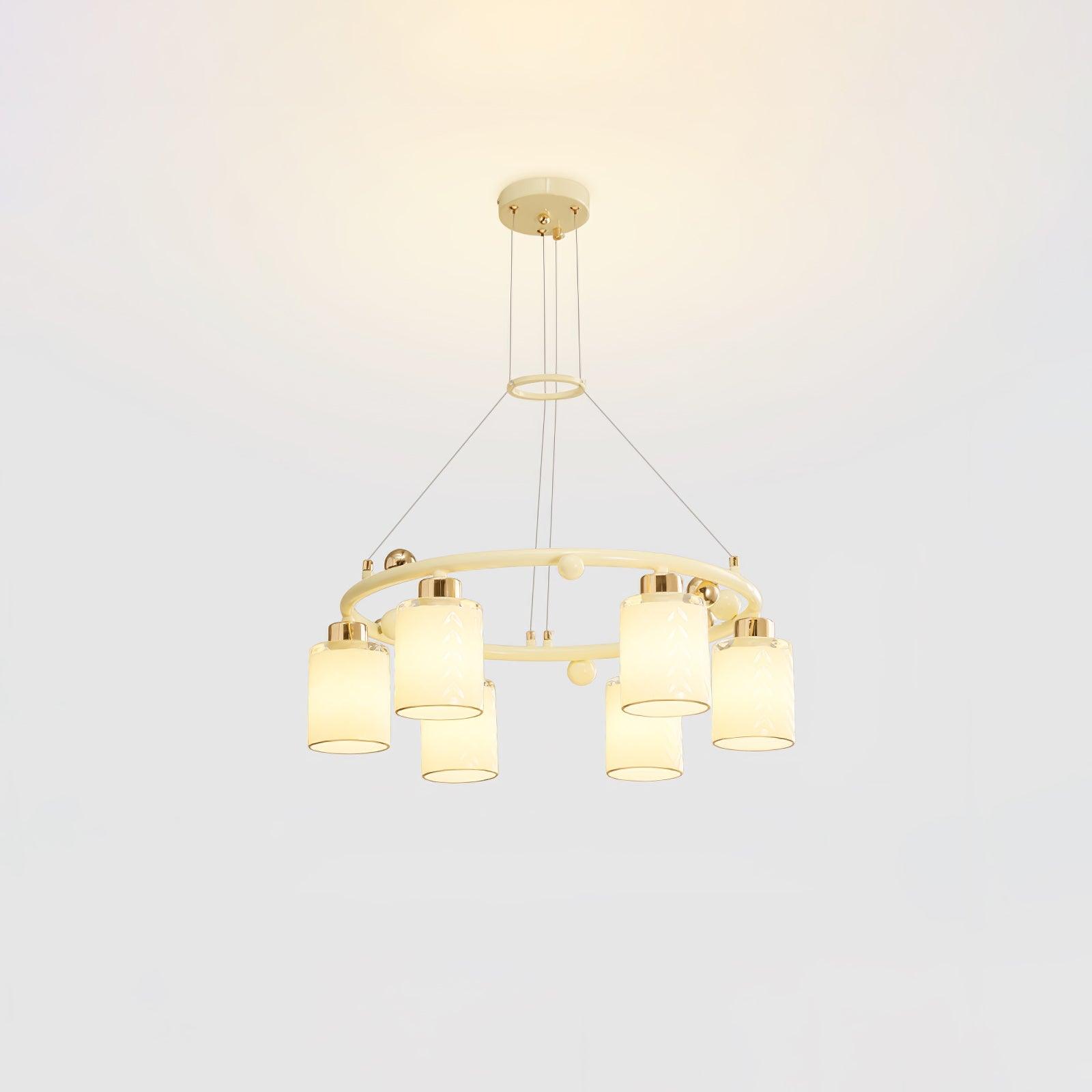Ring Glass Cup Chandelier - Cueteks