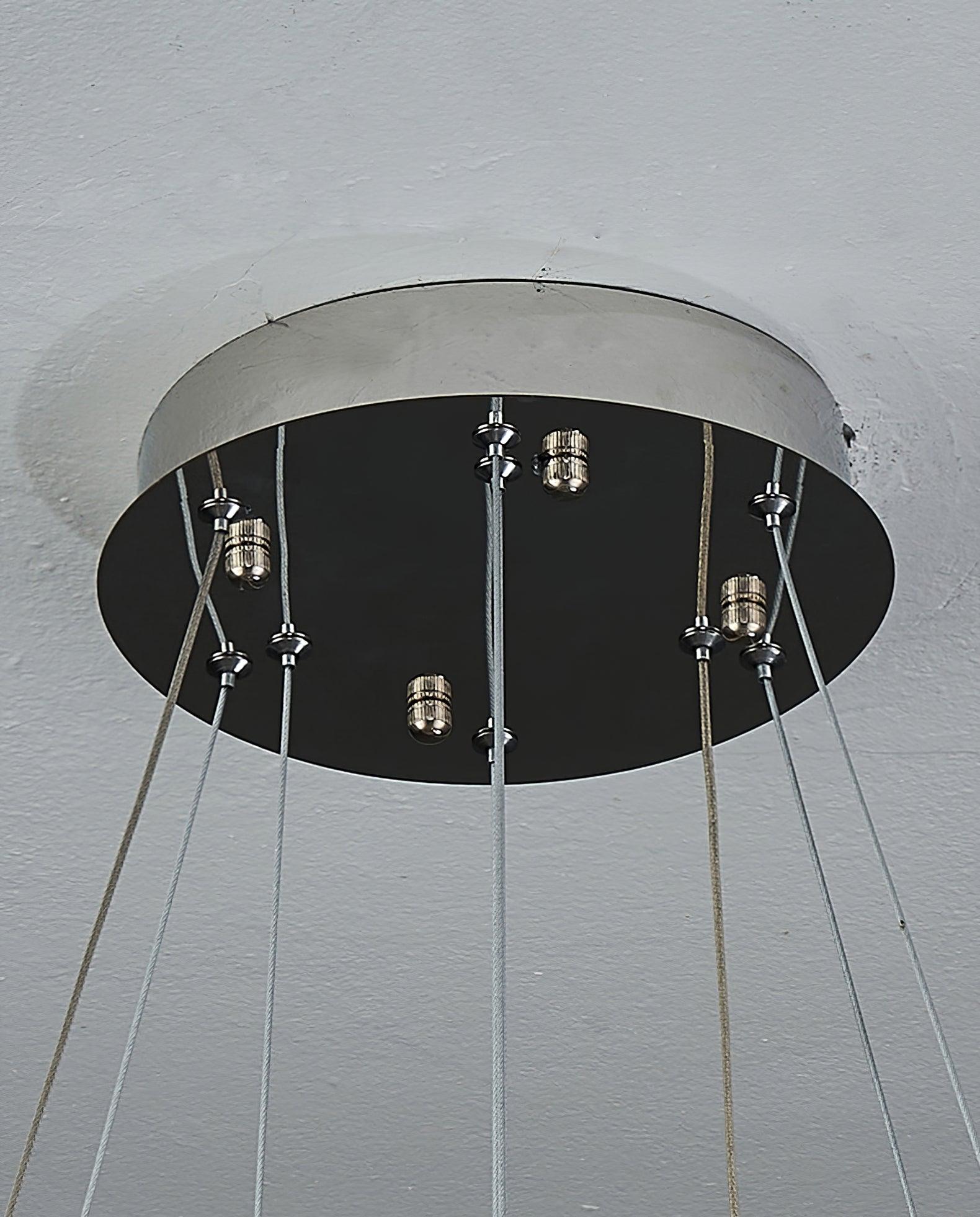 Round canopy and suspension attachment detail