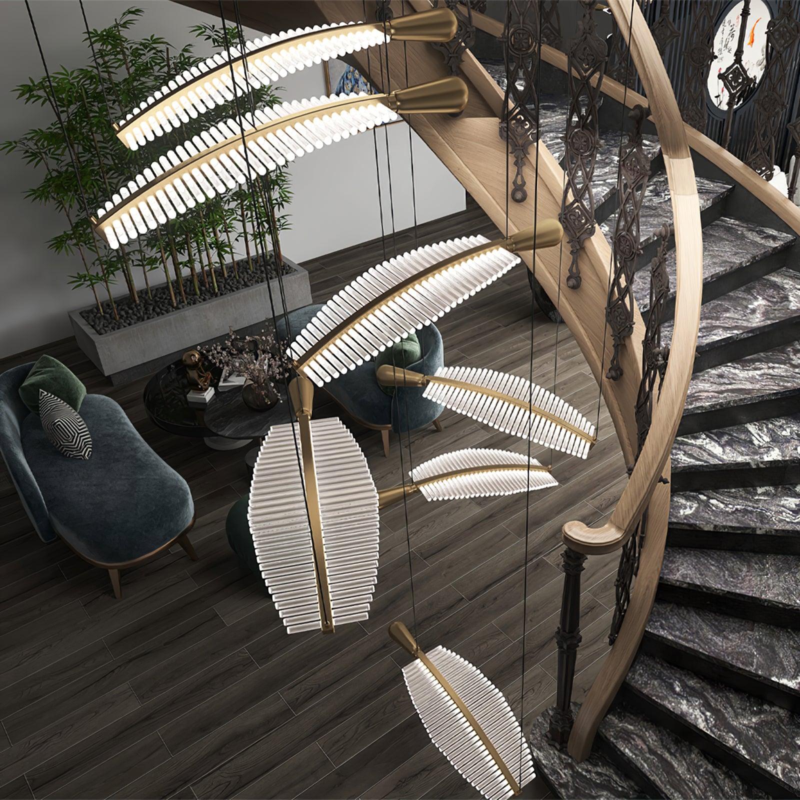 Leaf LED Chandelier - Cueteks