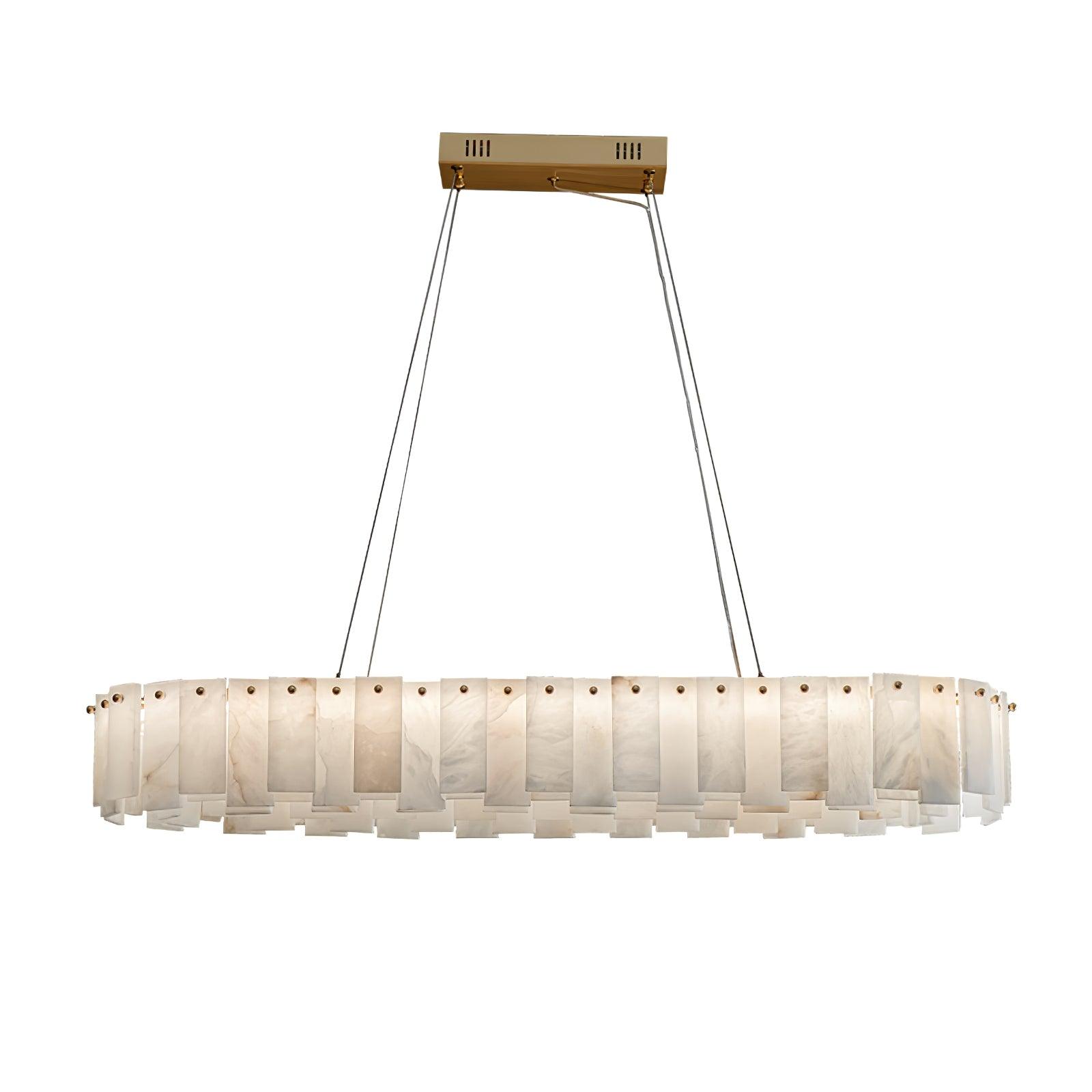 Celestial Alabaster Round Chandelier - Cueteks