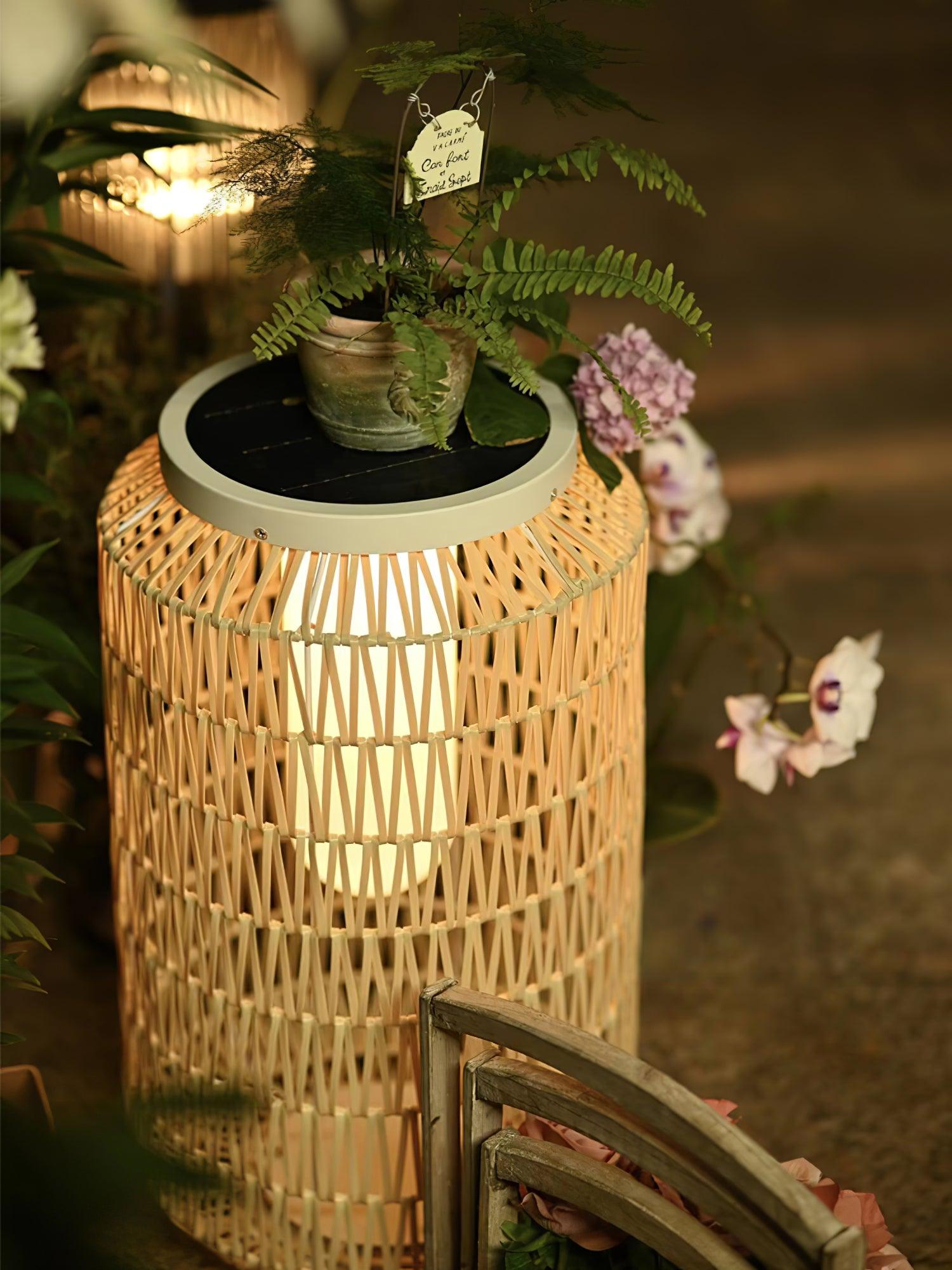 Woven Rattan Outdoor Lamp - Cueteks