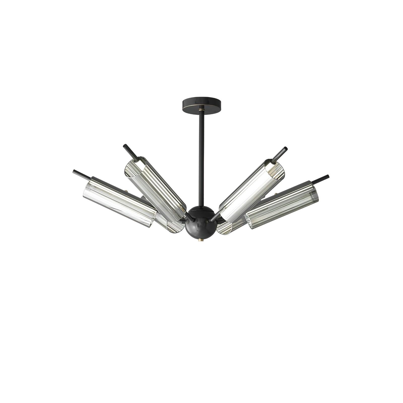 Sputnik Brass Chandelier - Cueteks