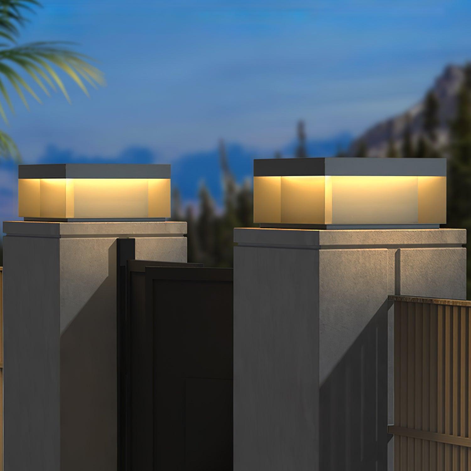 Black Box Outdoor Post Light - Cueteks