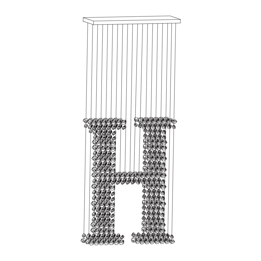 Charcoal Chandeliers H - Cueteks