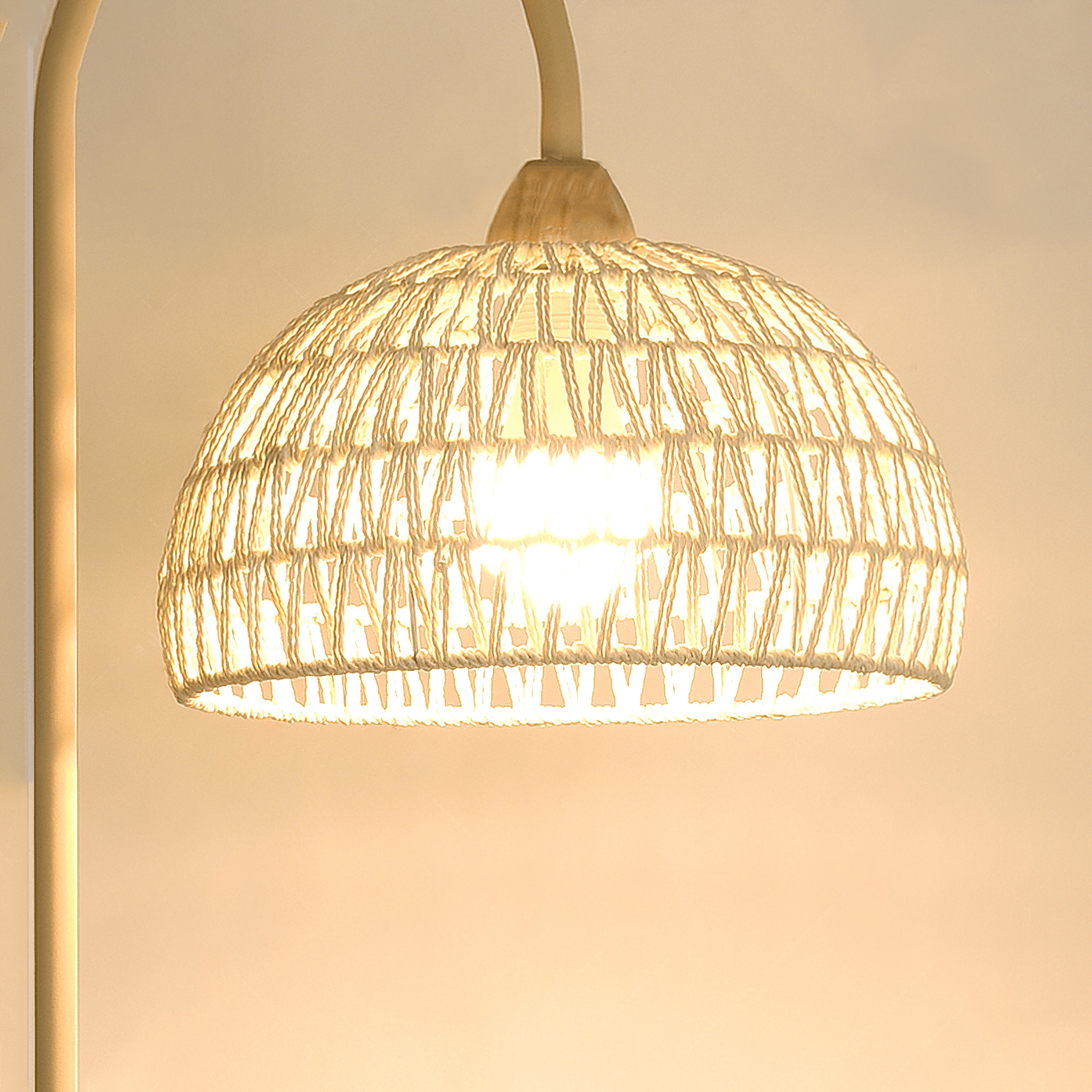 Rattan Arch Floor Lamp - Cueteks