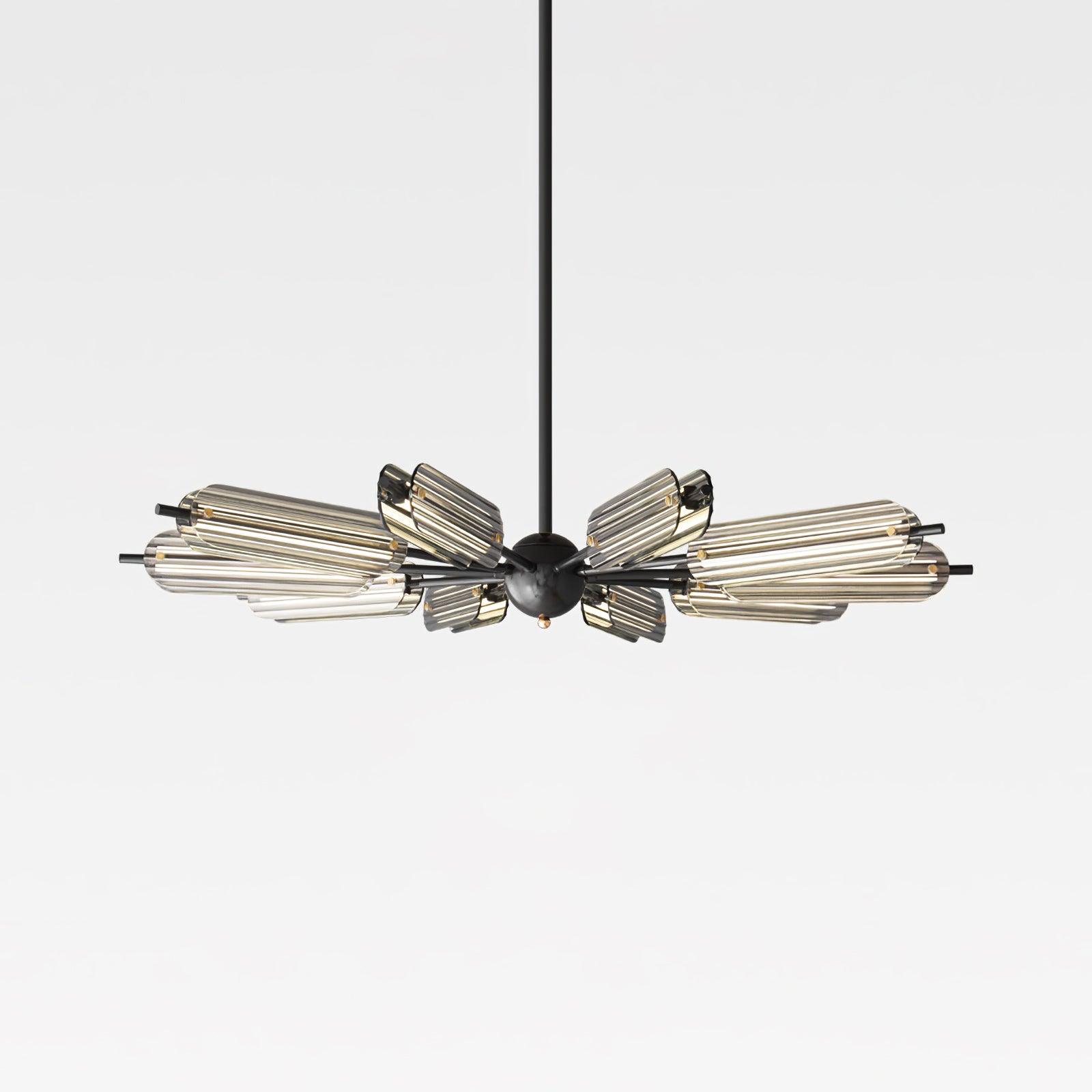 Sputnik Brass Chandelier - Cueteks