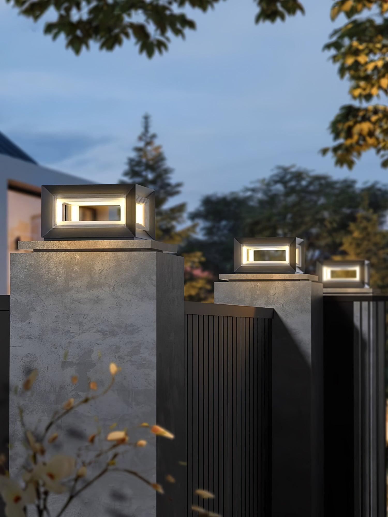Light Cube Outdoor Post Light - Cueteks