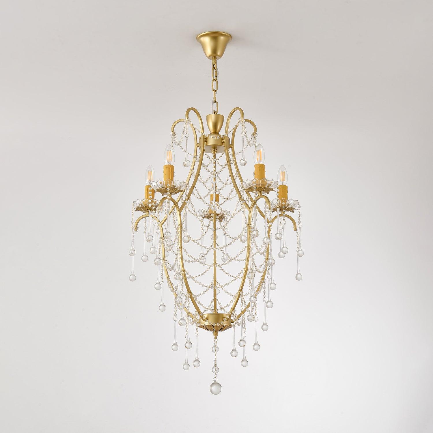 Crystal Birdcage Chandelier - Cueteks