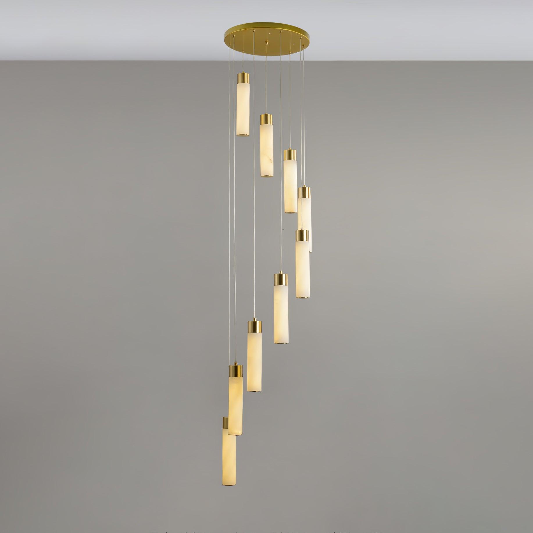 Celestial Alabaster Cascade Chandelier - Cueteks