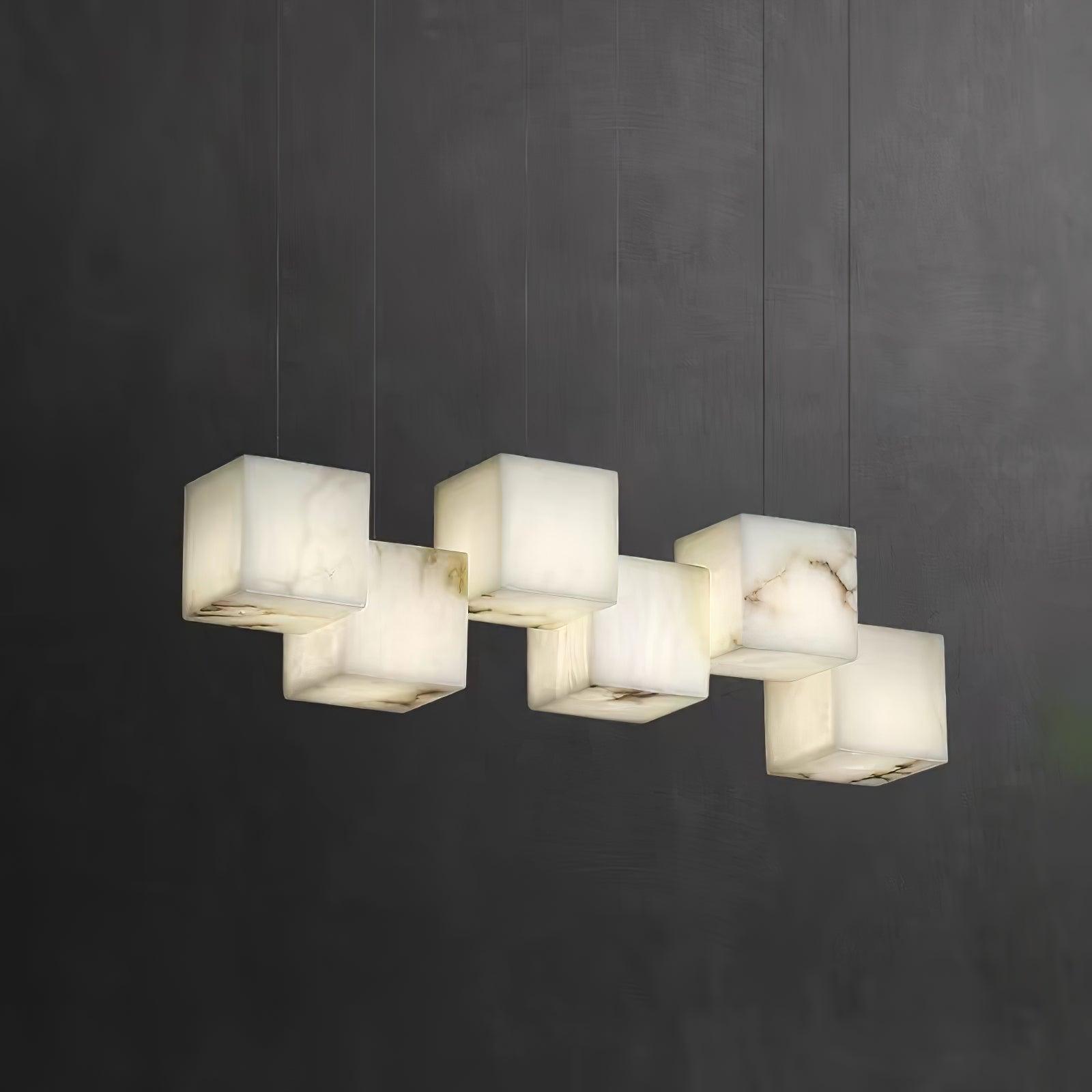 Alabaster Box Chandelier - Cueteks